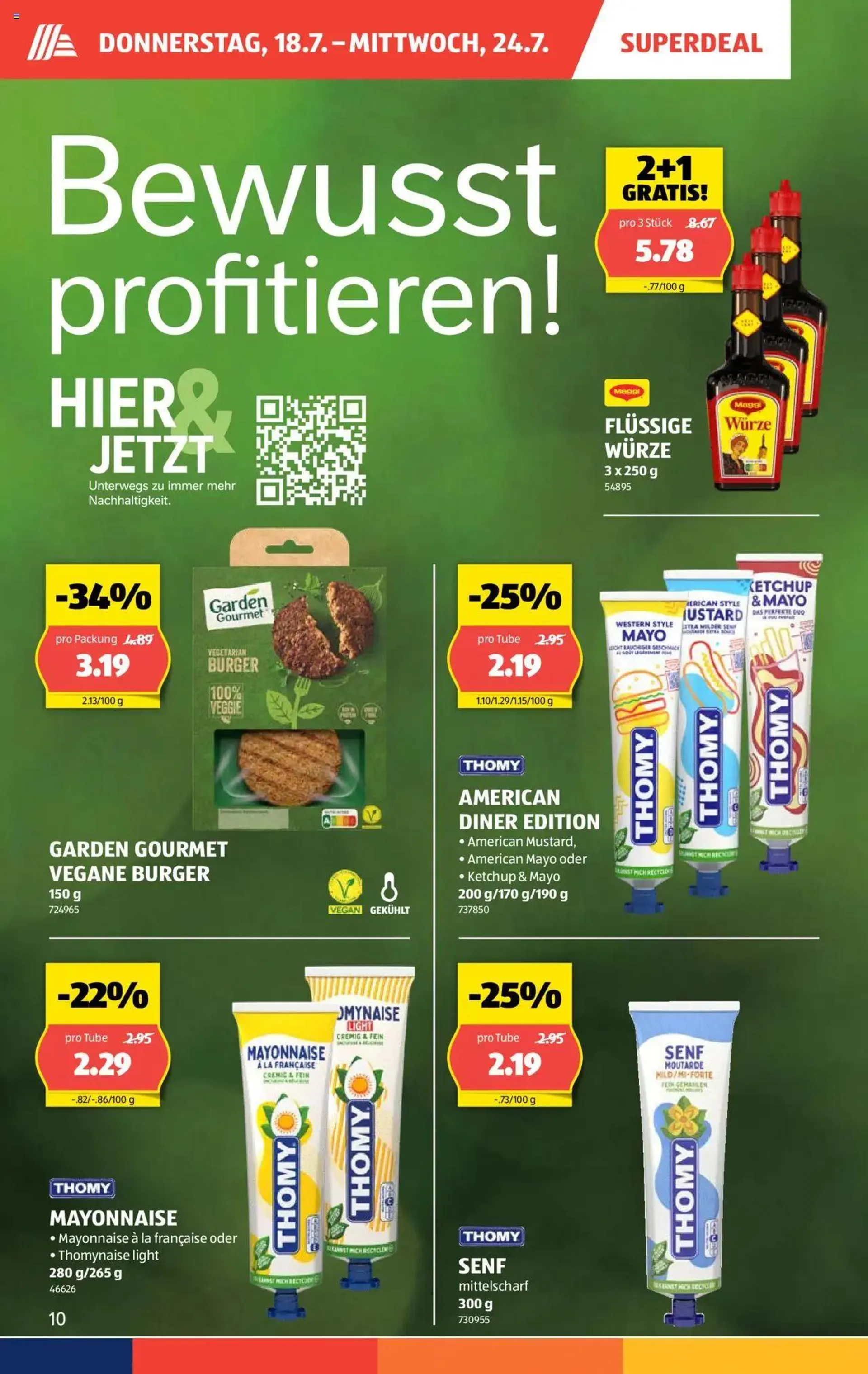 Aldi Aktionen von 18. Juli bis 24. Juli 2024 - Prospekt seite  10