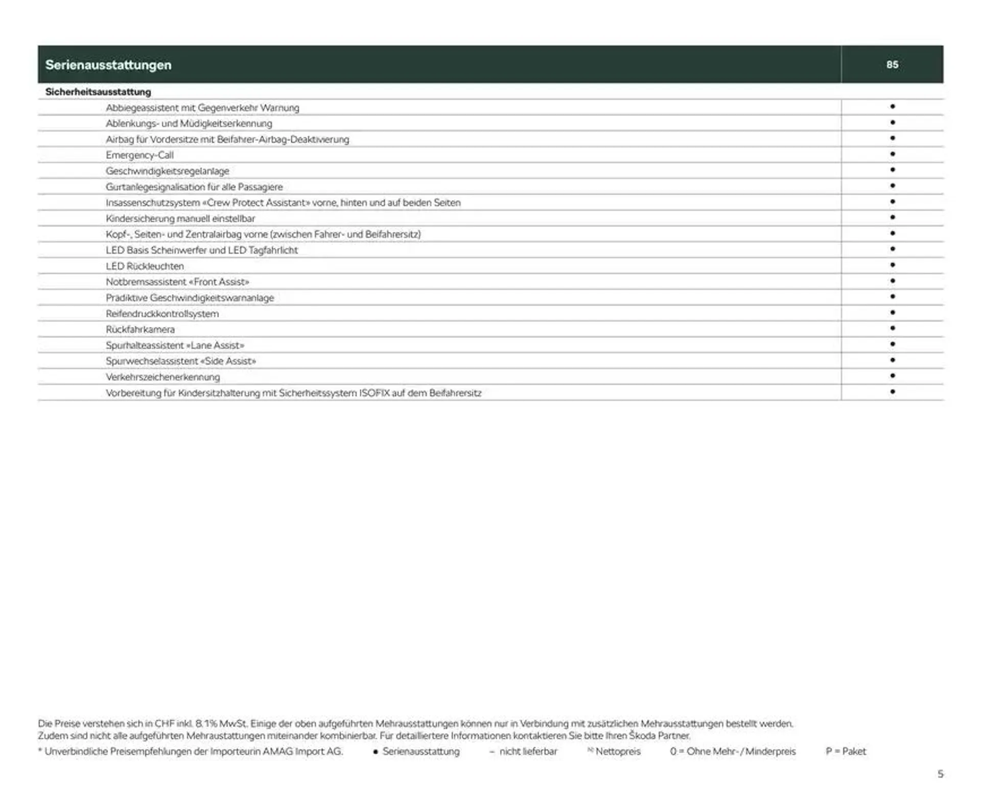 Preisliste Elroq von 24. Oktober bis 7. November 2024 - Prospekt seite  5