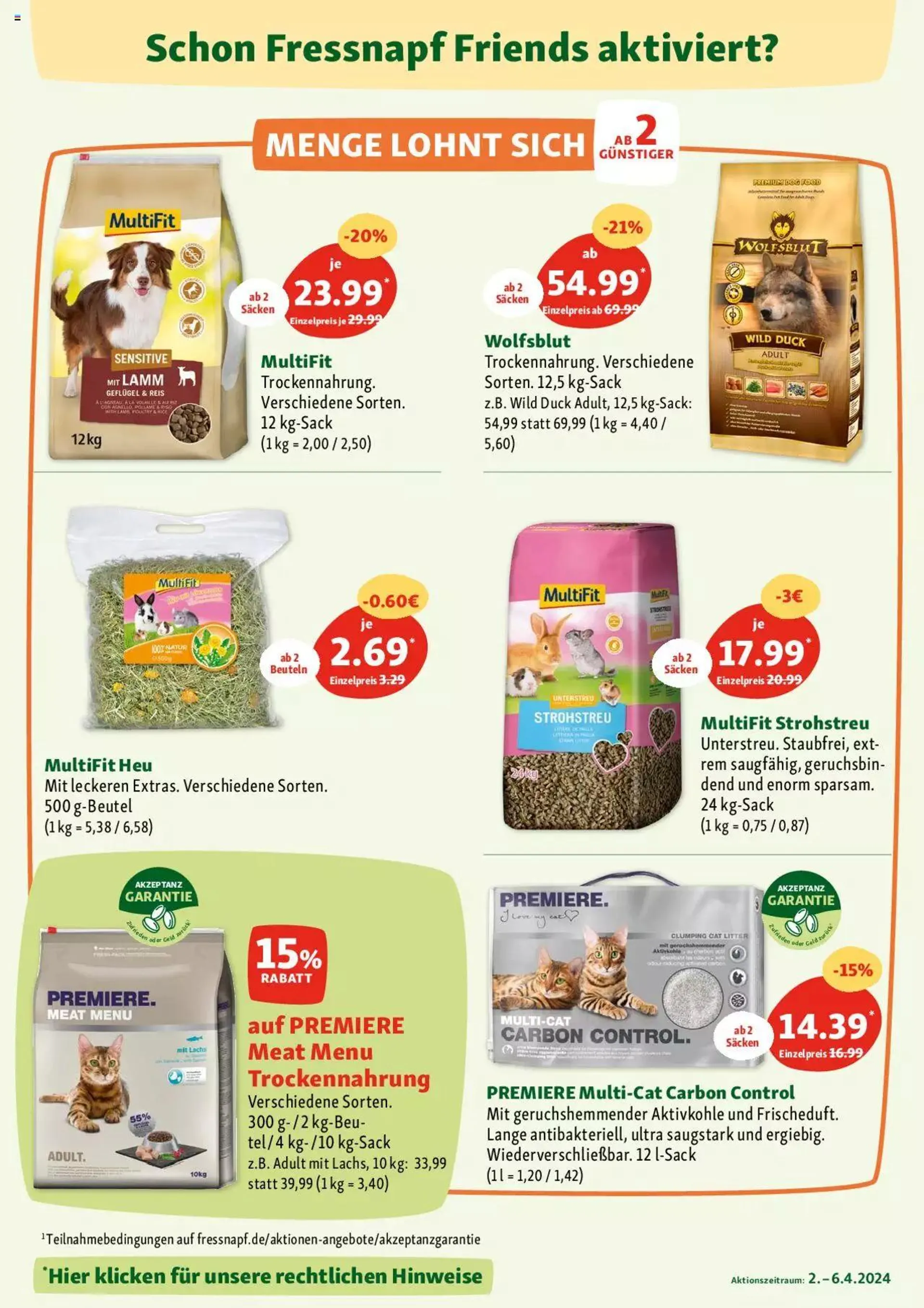 Fressnapf Leaflet von 2. April bis 6. April 2024 - Prospekt seite  18