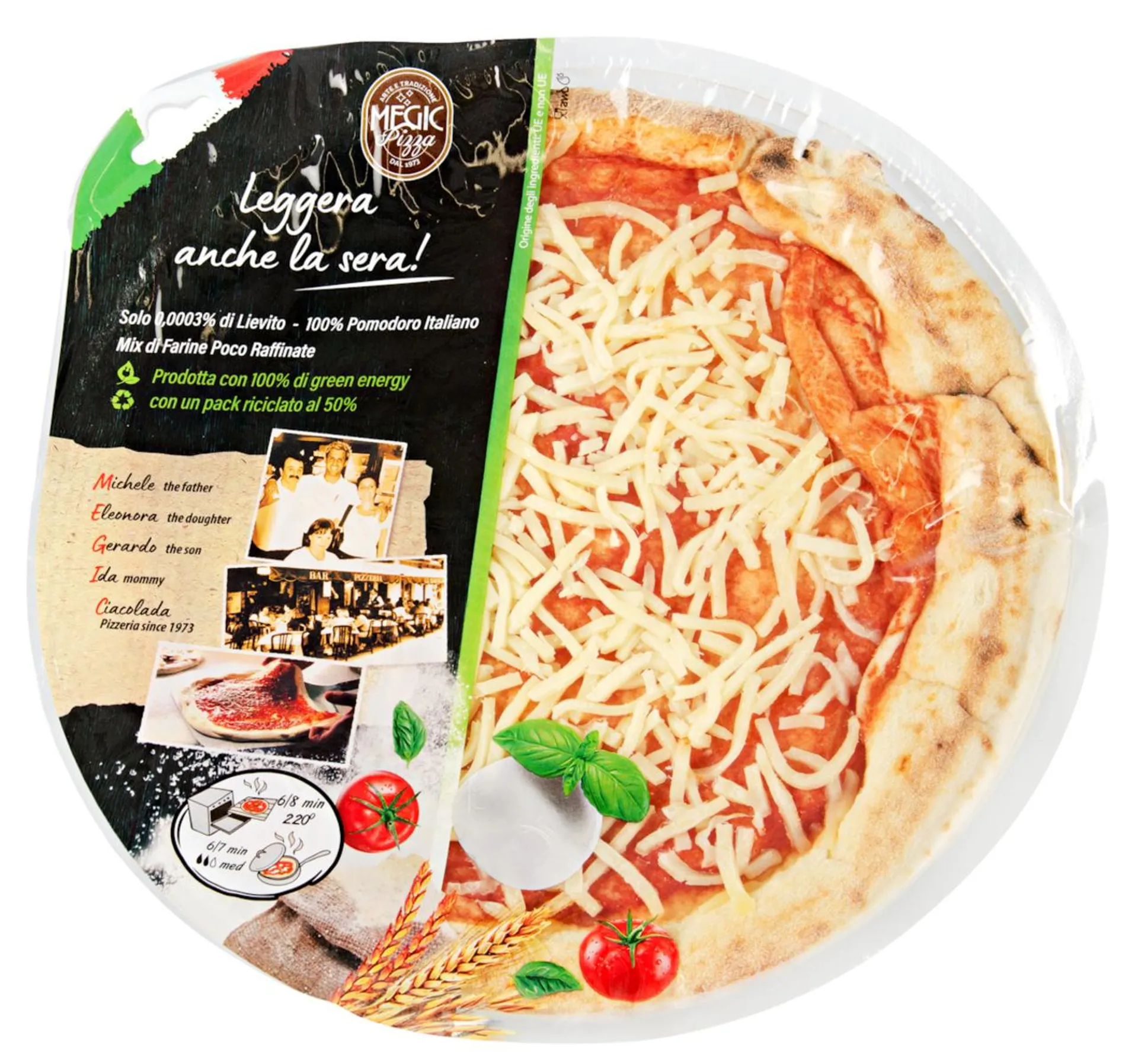 Megic Pizza italienische Pizza Margherita