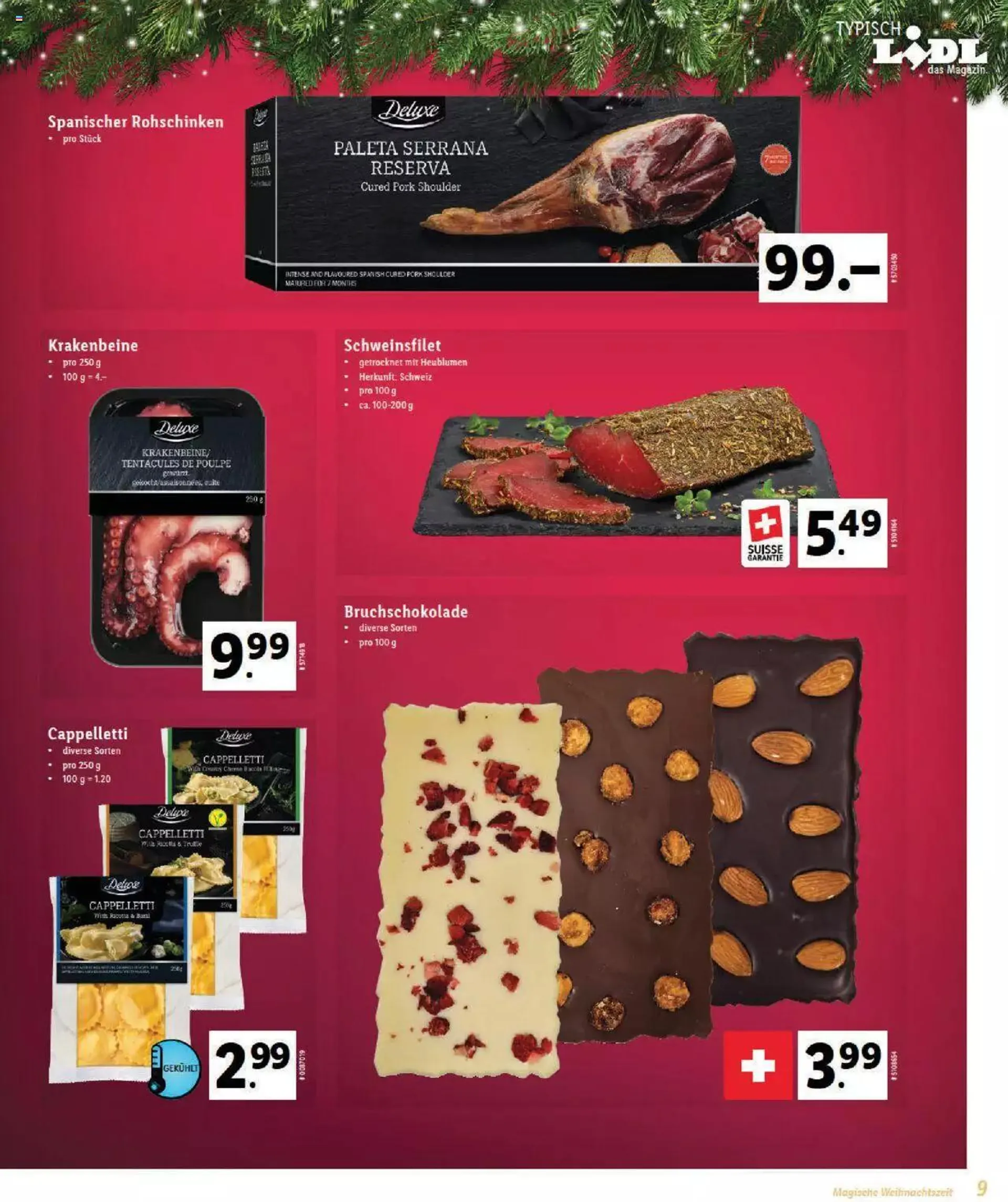 Lidl Magische Weihtnachstzeit von 2. November bis 31. Dezember 2023 - Prospekt seite  9