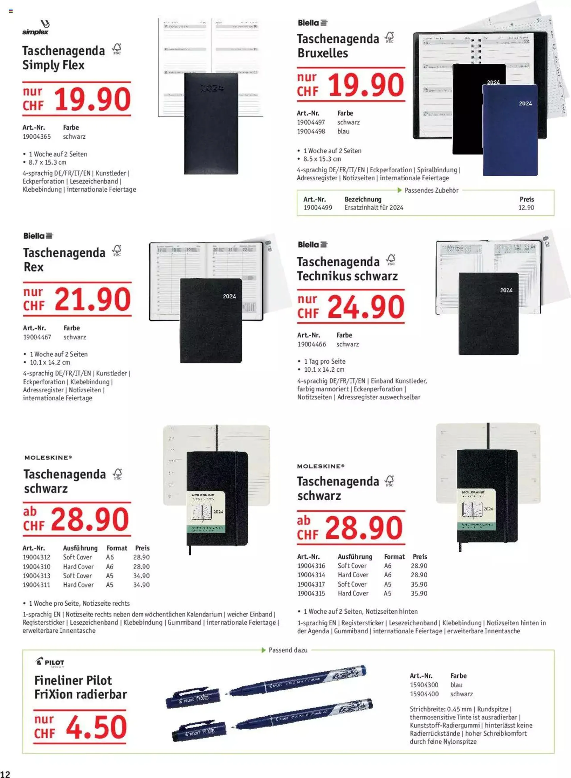 Office World Aktionen Agenden & Kalender von 27. September bis 31. Dezember 2023 - Prospekt seite  12