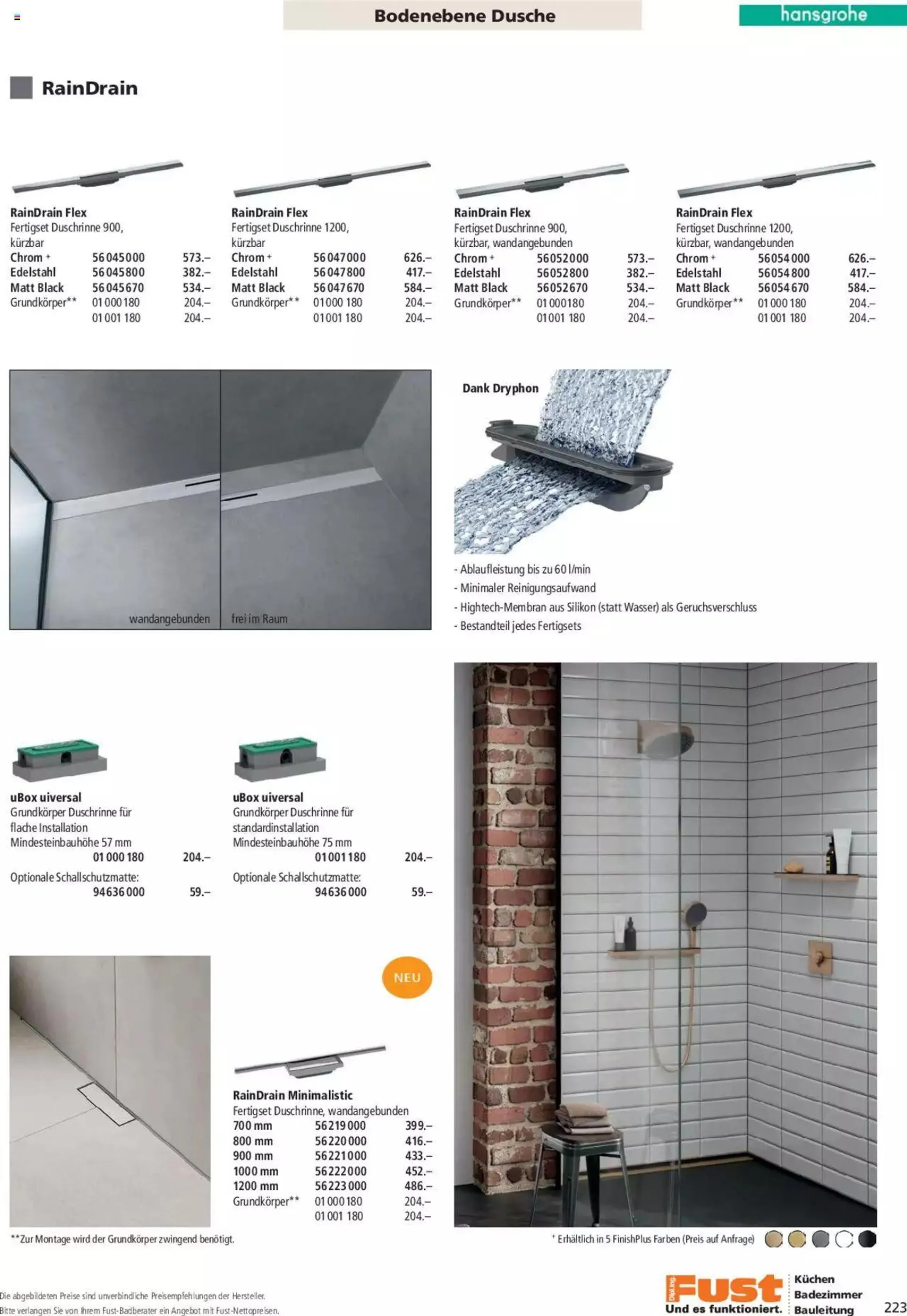 Fust Aktionen Badezimmermagazin von 17. April bis 31. Dezember 2024 - Prospekt seite  223