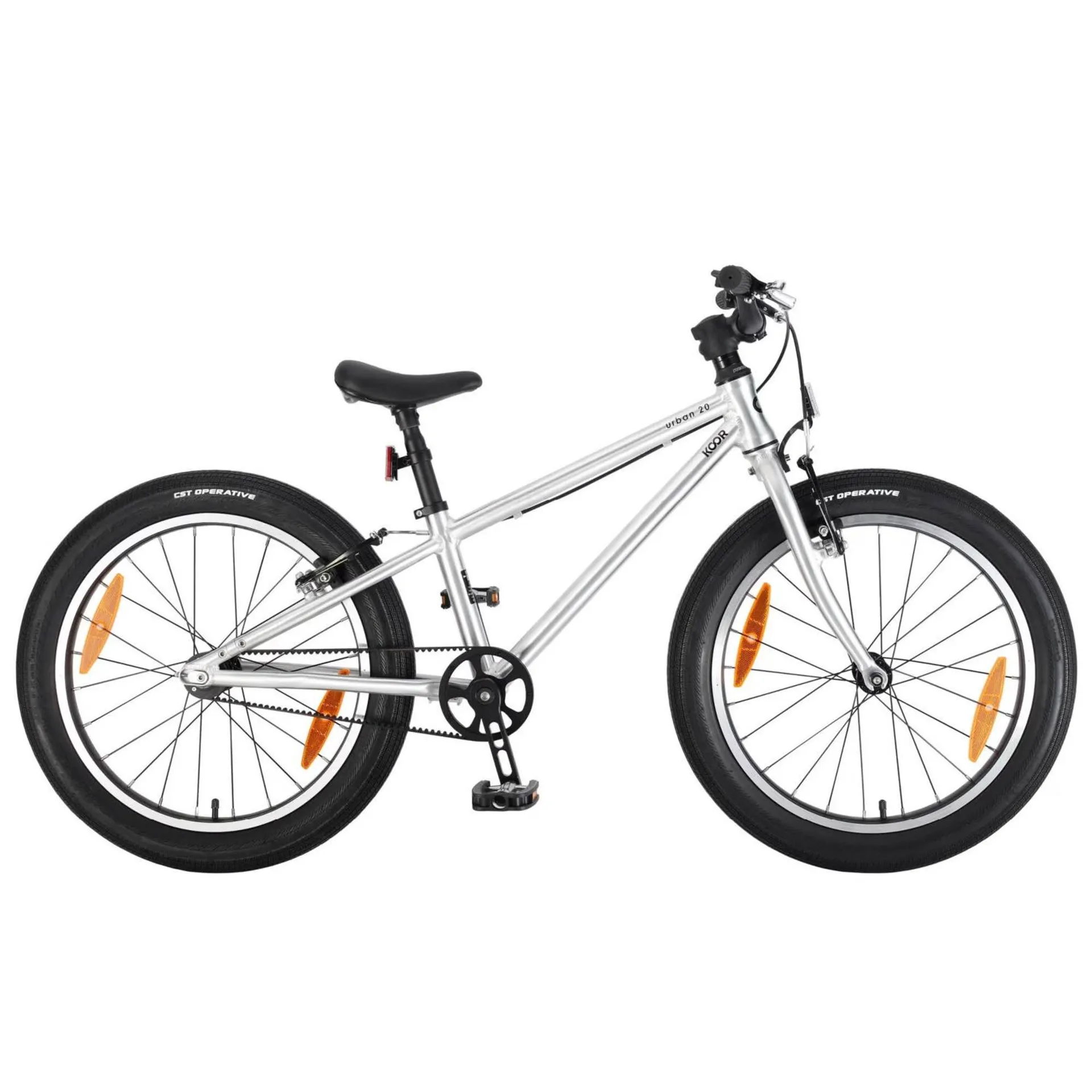 KOOR Kindervelo Urban 20 belt-drive 8 kg Silber