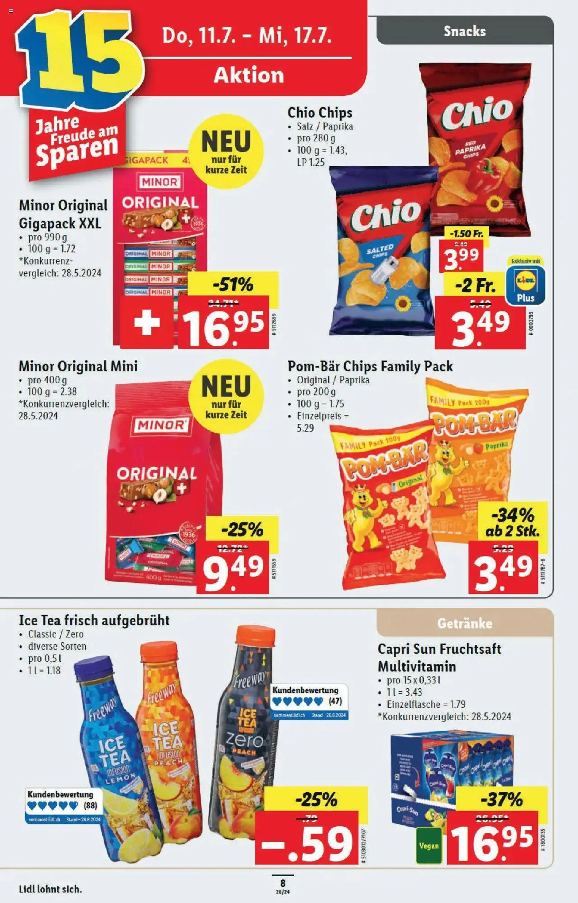 Lidl Aktionen von 11. Juli bis 17. Juli 2024 - Prospekt seite  8