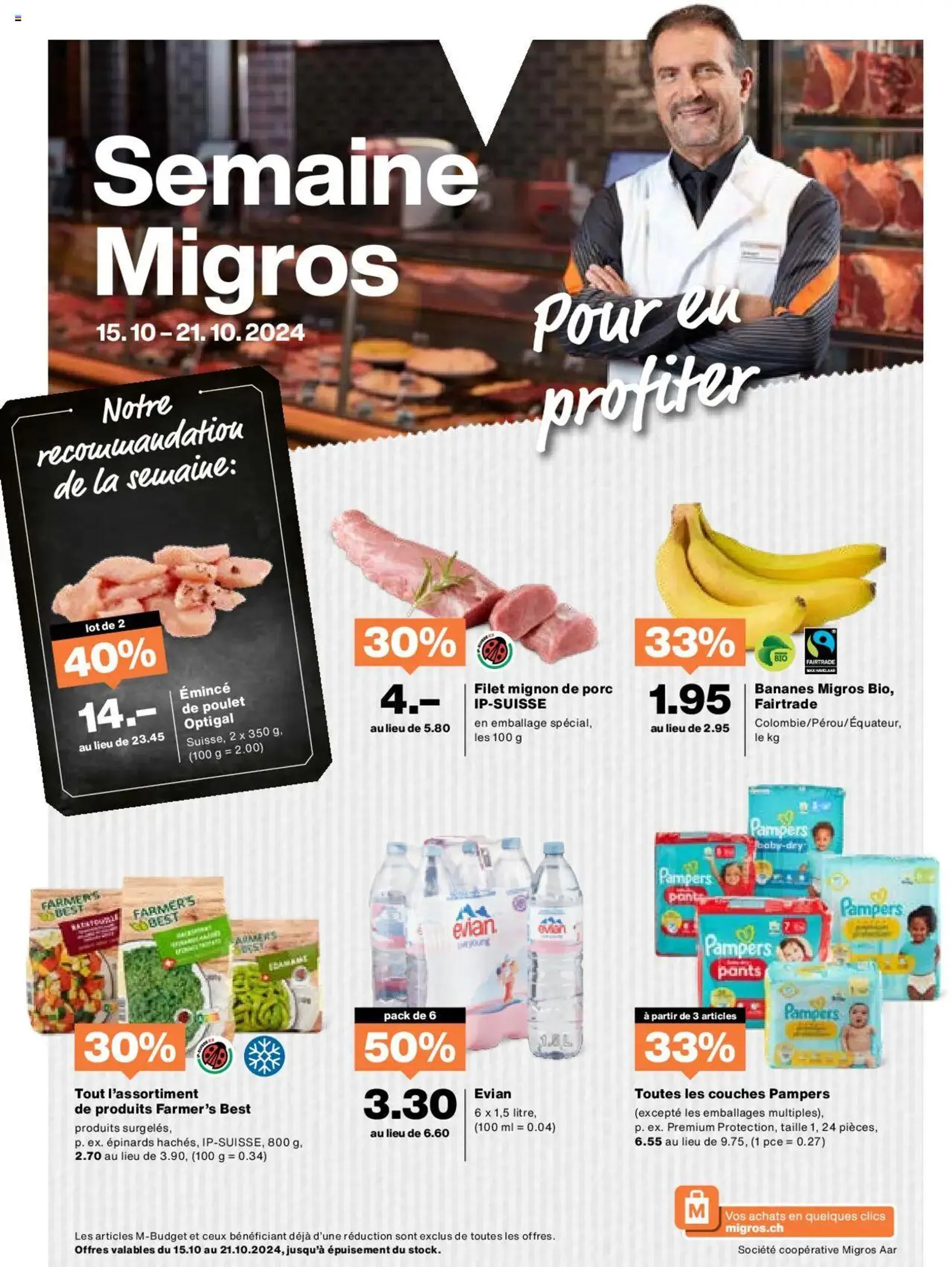 Migros Aktionen FR von 15. Oktober bis 21. Oktober 2024 - Prospekt seite  1