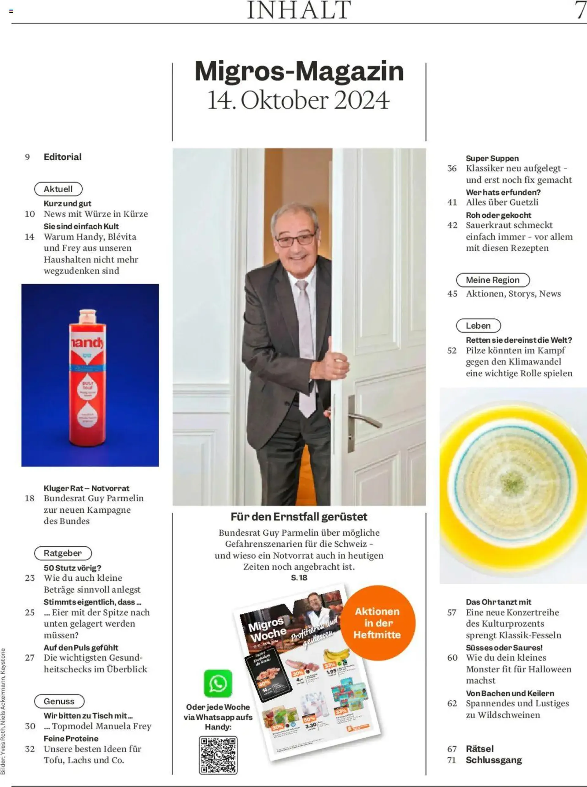 Migros - Magazin von 14. Oktober bis 20. Oktober 2024 - Prospekt seite  7