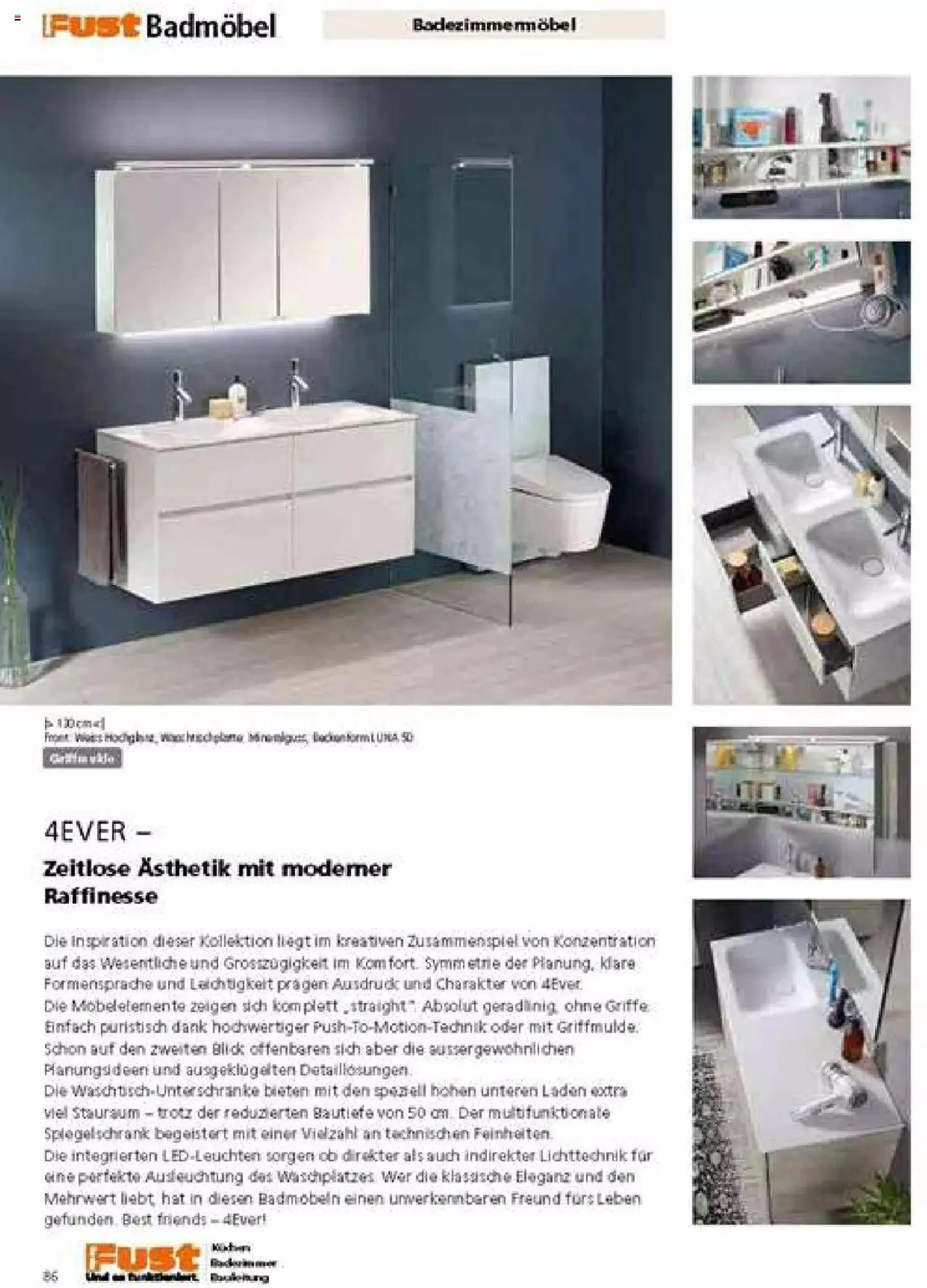 Fust Badezimmermagazin von 17. April bis 31. Dezember 2023 - Prospekt seite  86