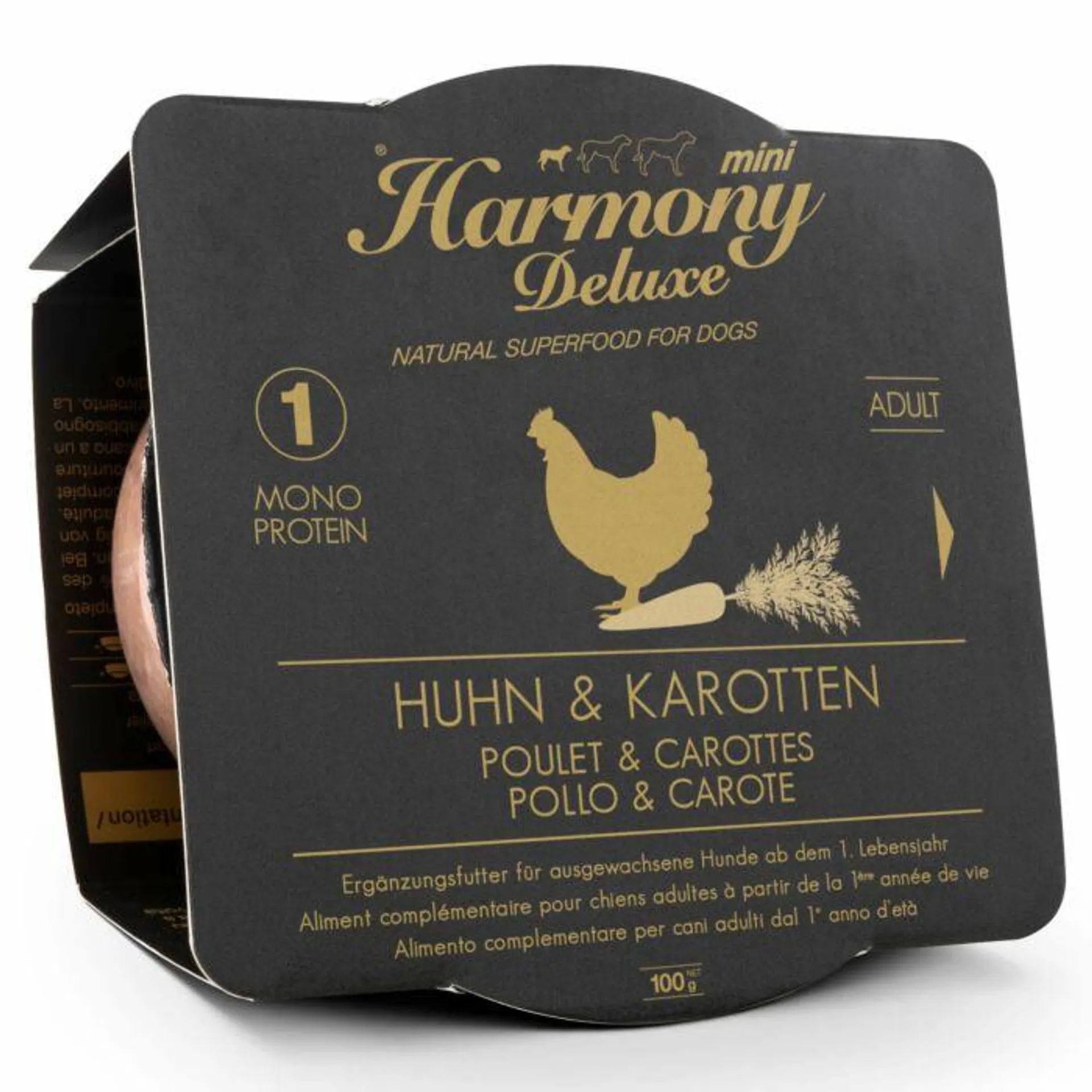 Harmony Dog Deluxe Mini Adult Huhn & Karotten Nassfutter