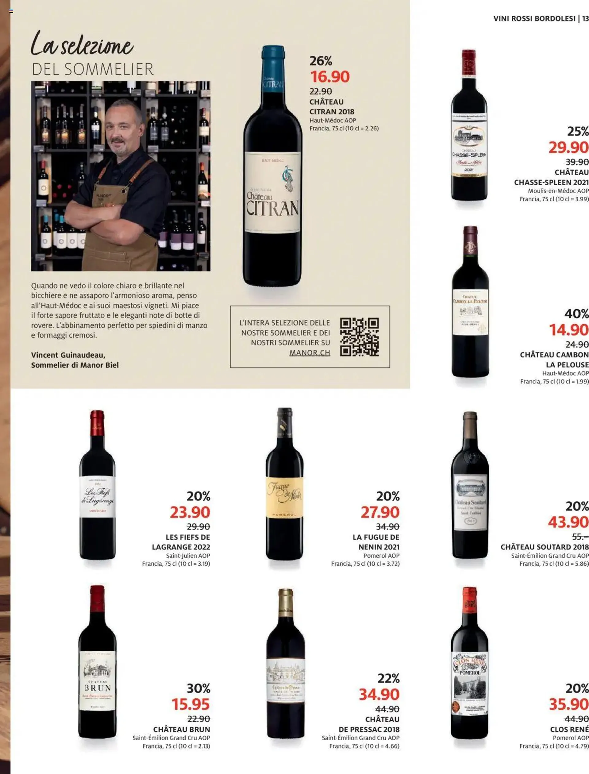 Manor Catalogo dei vini von 8. September bis 6. Oktober 2024 - Prospekt seite  13