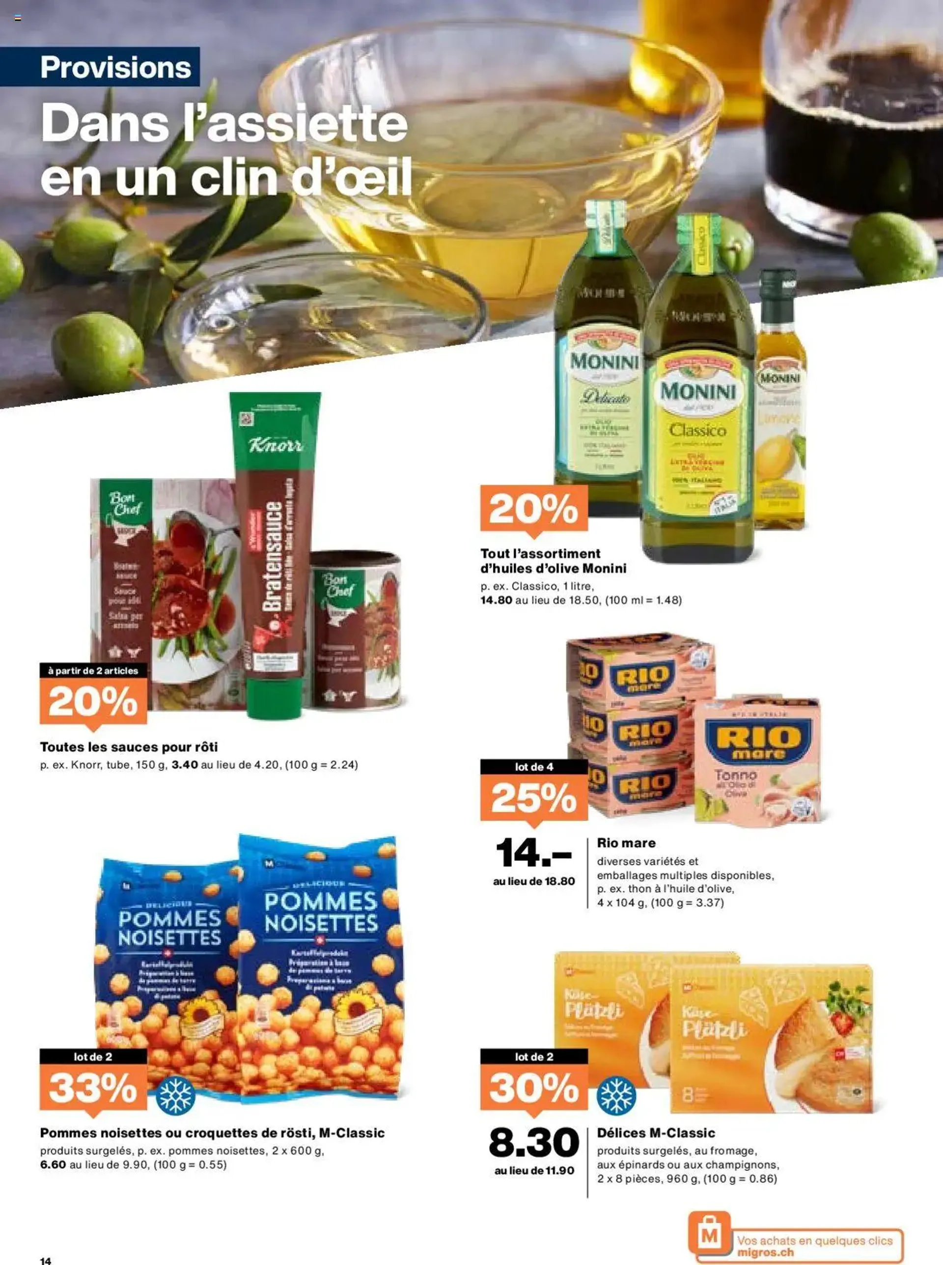 Migros Aktionen FR von 22. Oktober bis 28. Oktober 2024 - Prospekt seite  14