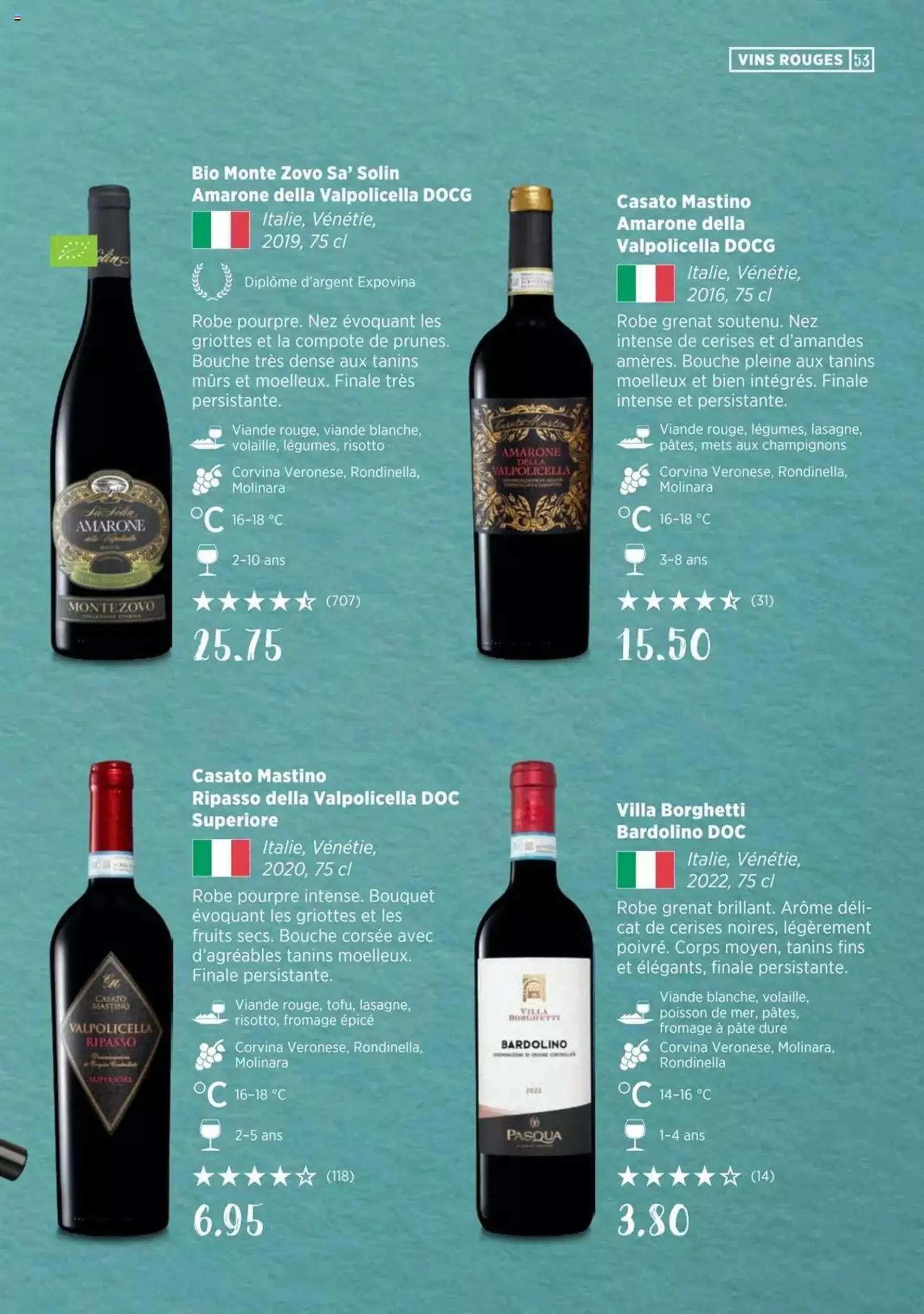 Denner Guide des vins 2023 /2024 FR von 11. September bis 31. Dezember 2023 - Prospekt seite  53