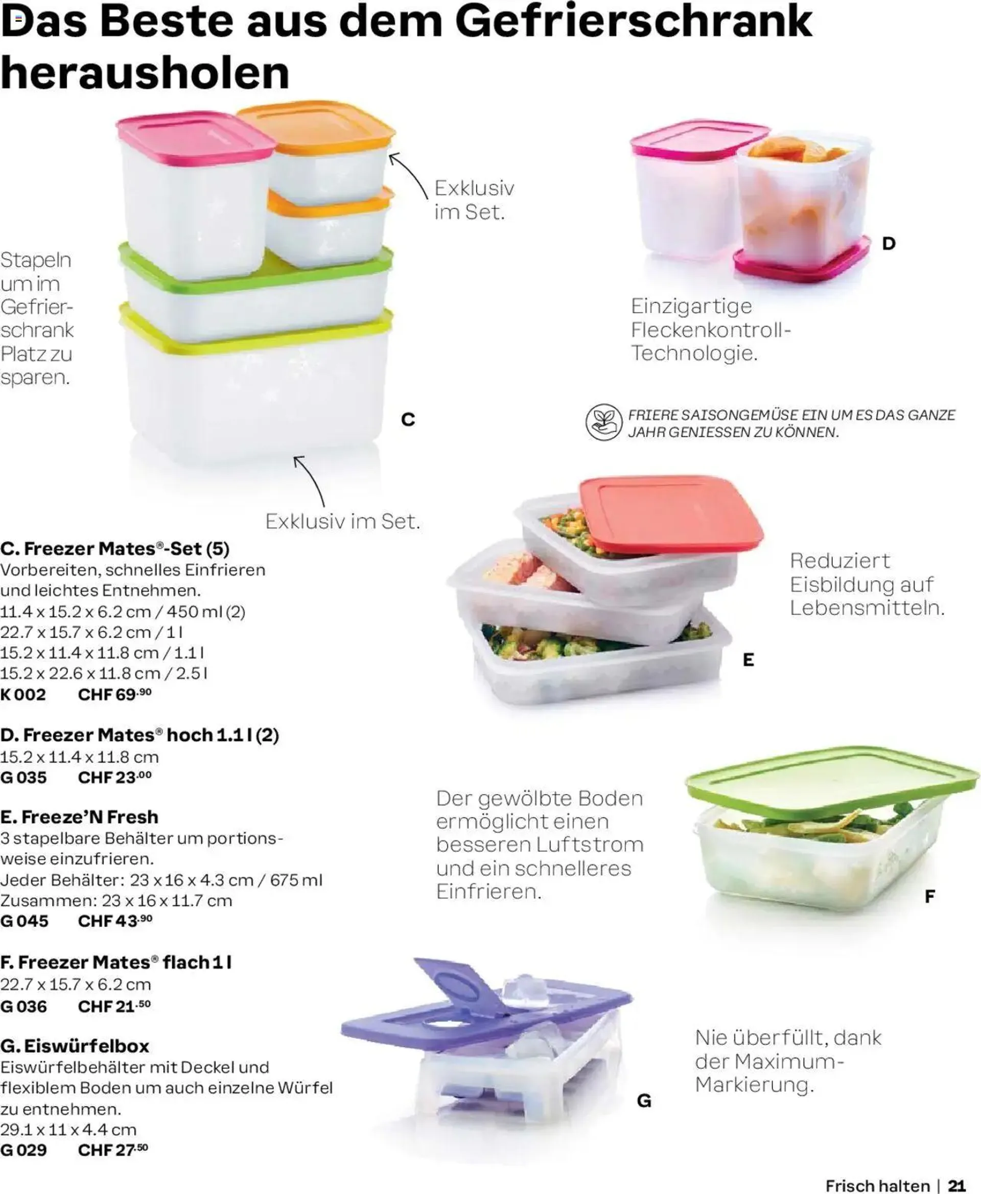 Tupperware Aktionen Herbst / Winter 2024/25 von 2. September bis 31. Dezember 2024 - Prospekt seite  21