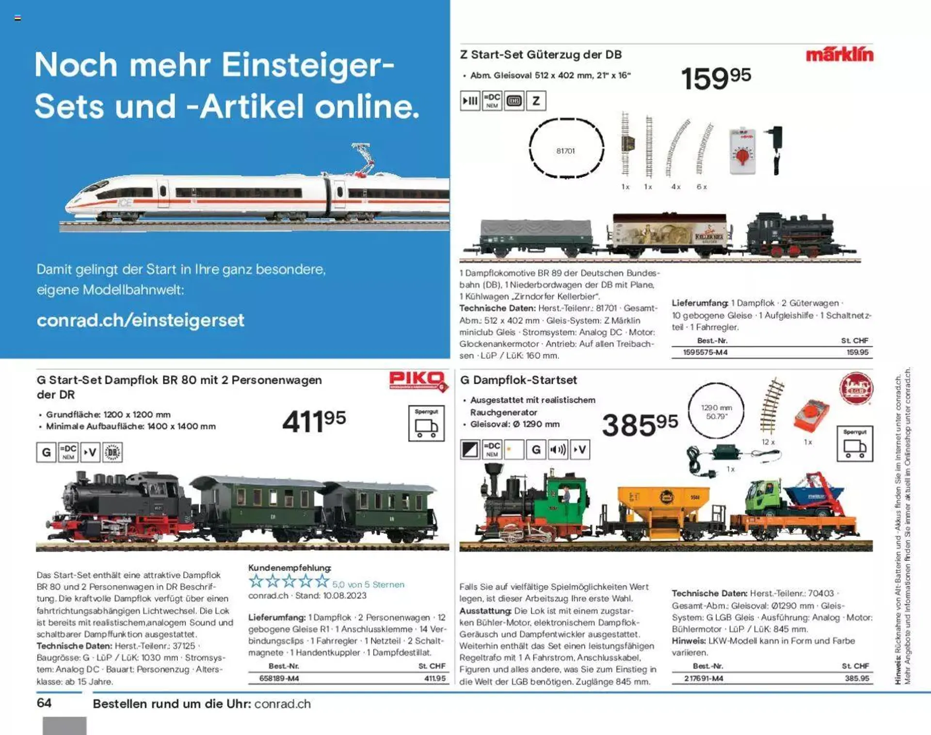 Conrad Modellbahn Katalog 2023/24 von 5. September bis 31. Dezember 2023 - Prospekt seite  66