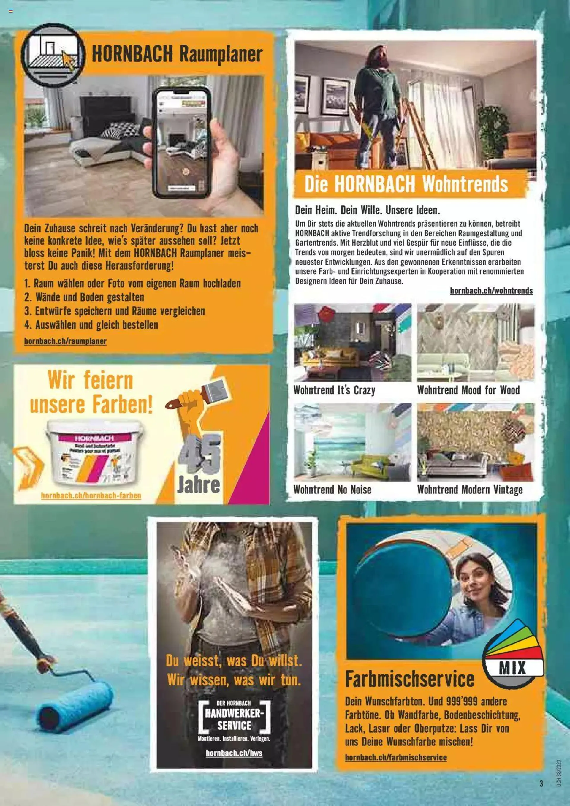 Hornbach Aktionen von 20. September bis 16. Oktober 2023 - Prospekt seite  3