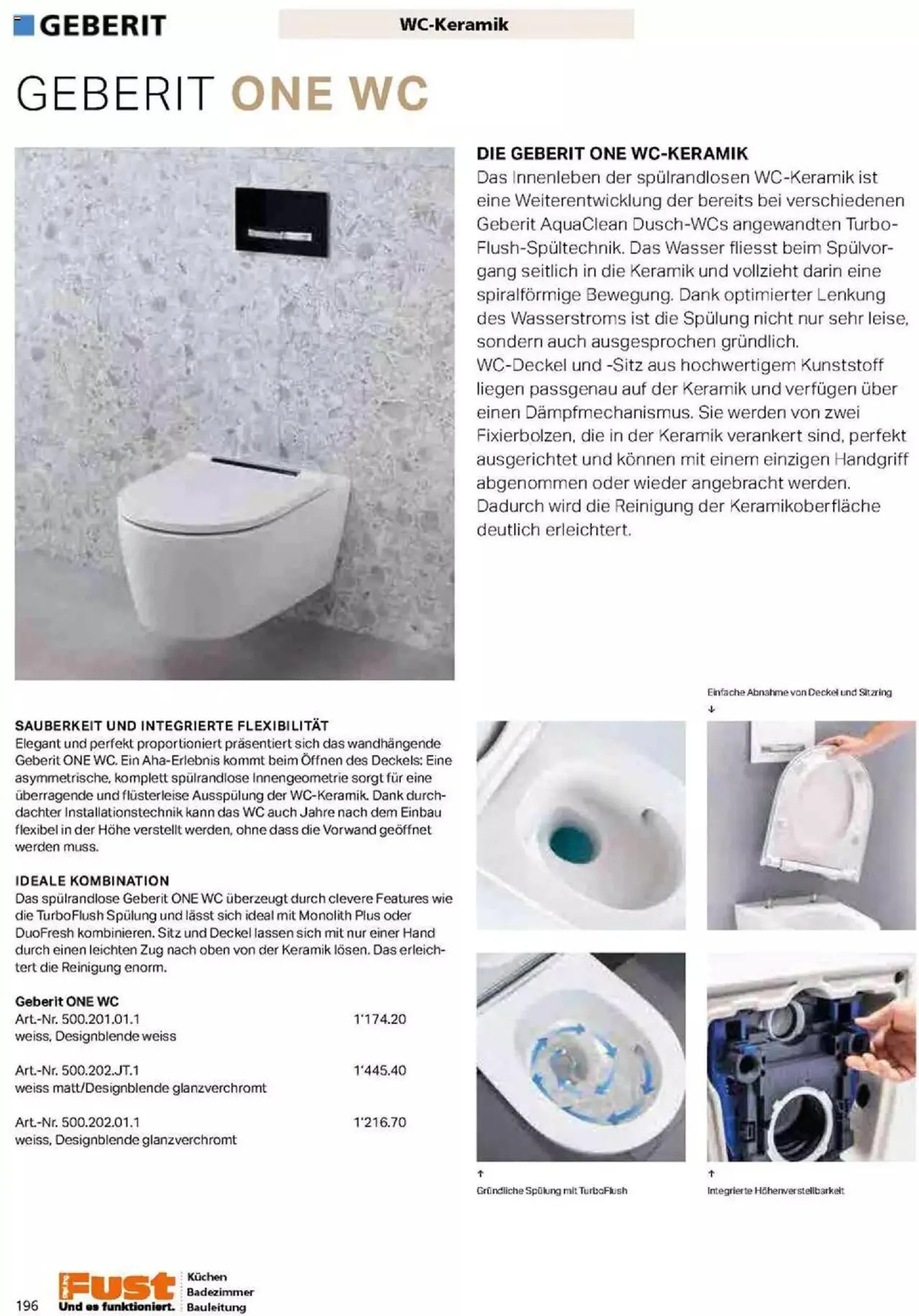 Fust Badezimmermagazin von 17. April bis 31. Dezember 2023 - Prospekt seite  196