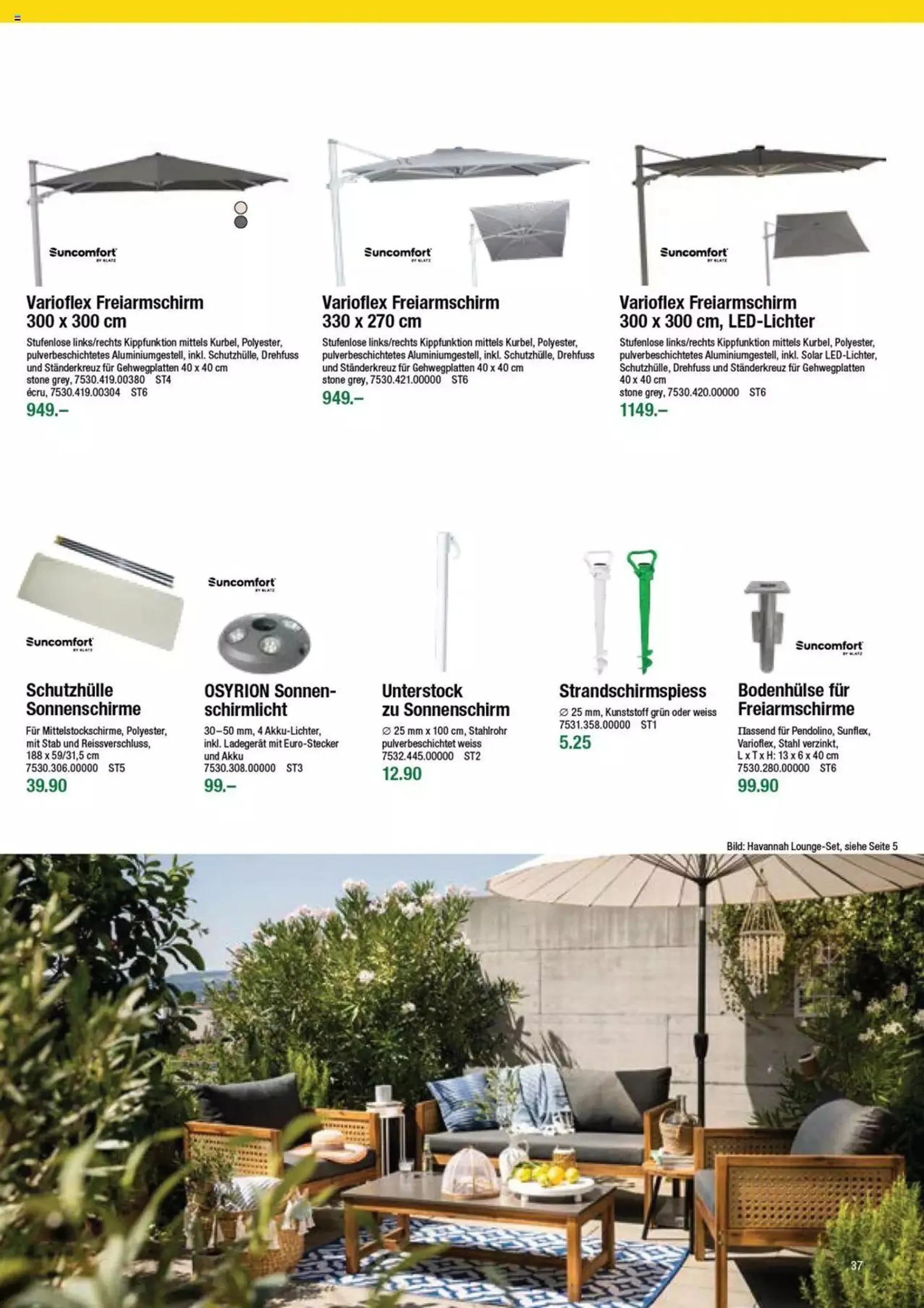 DO IT+GARDEN MIGROS Aktionen Gartenmöbel von 9. Februar bis 31. Dezember 2023 - Prospekt seite  37