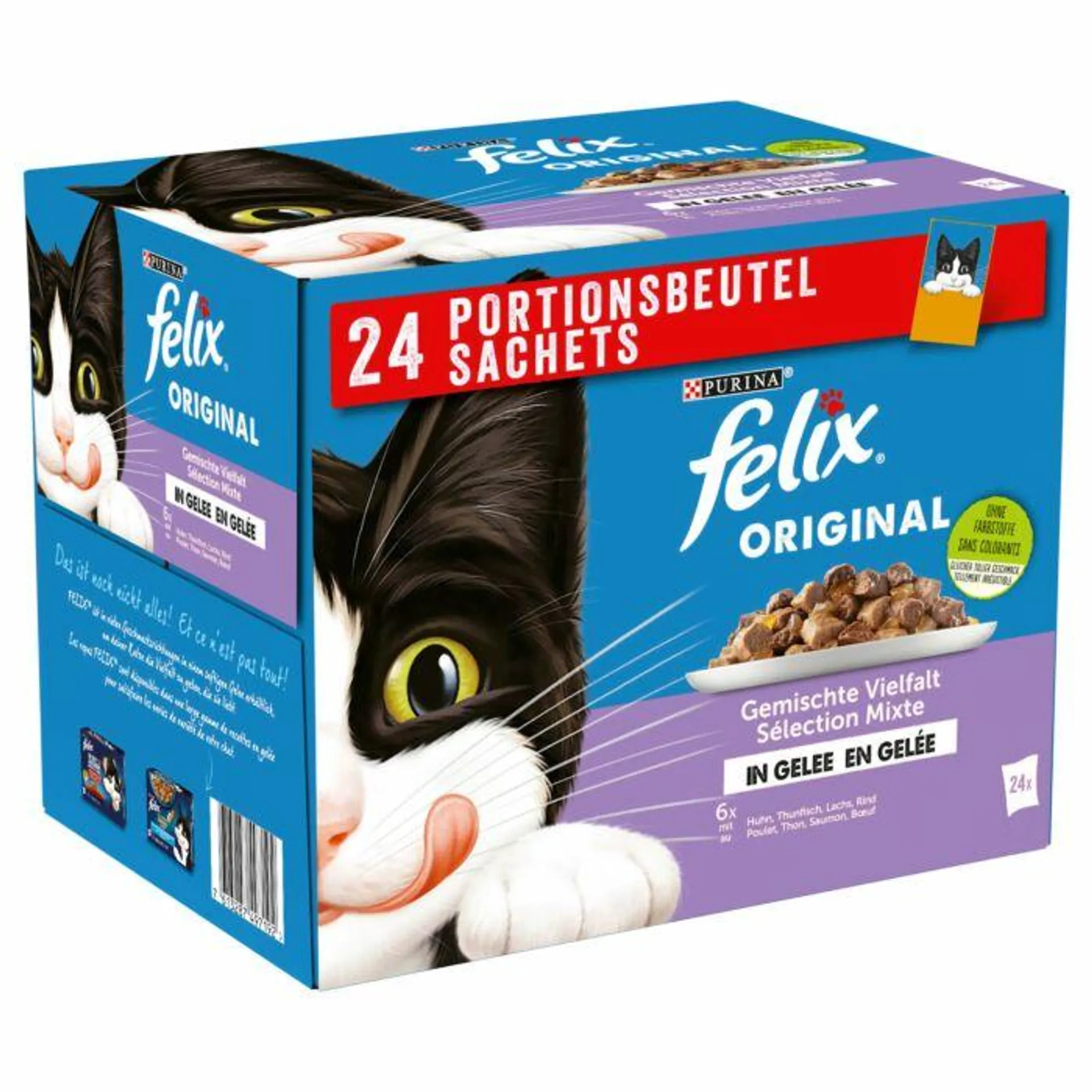 Felix Katzenfutter Original Gemischte Vielfalt in Gelee