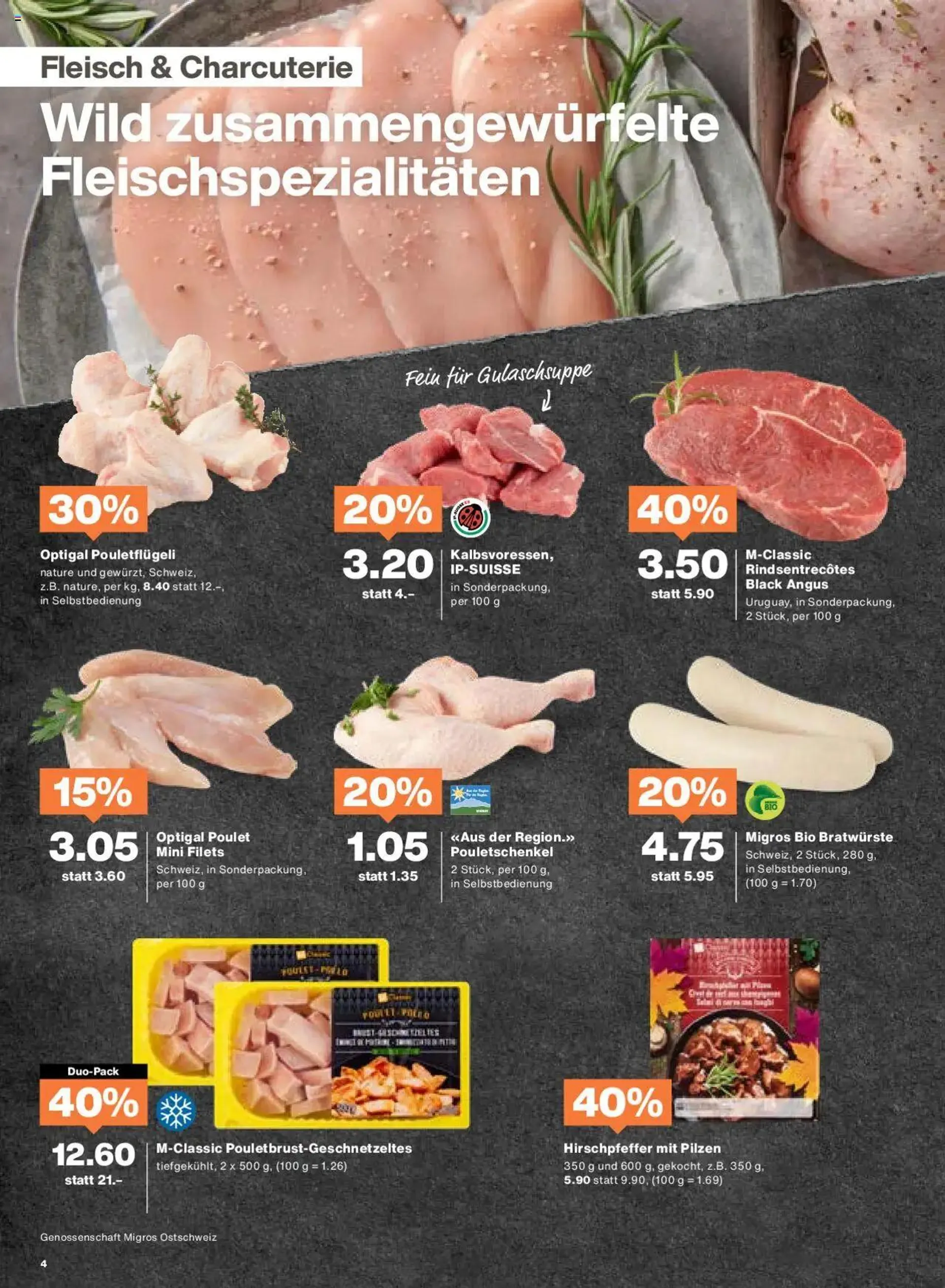 Migros Aktionen von 22. Oktober bis 28. Oktober 2024 - Prospekt seite  4