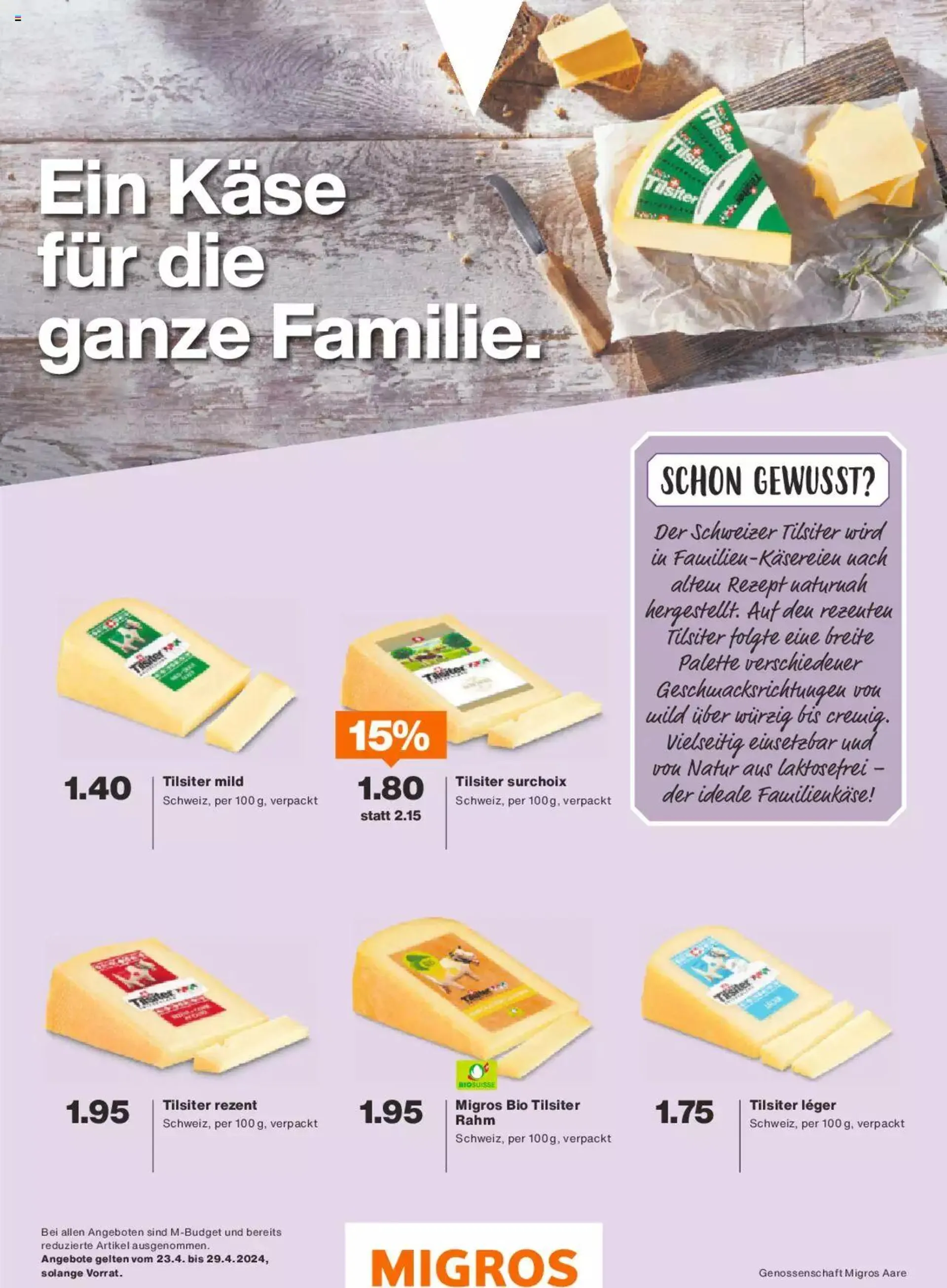 Migros - Magazin von 23. April bis 29. April 2024 - Prospekt seite  49
