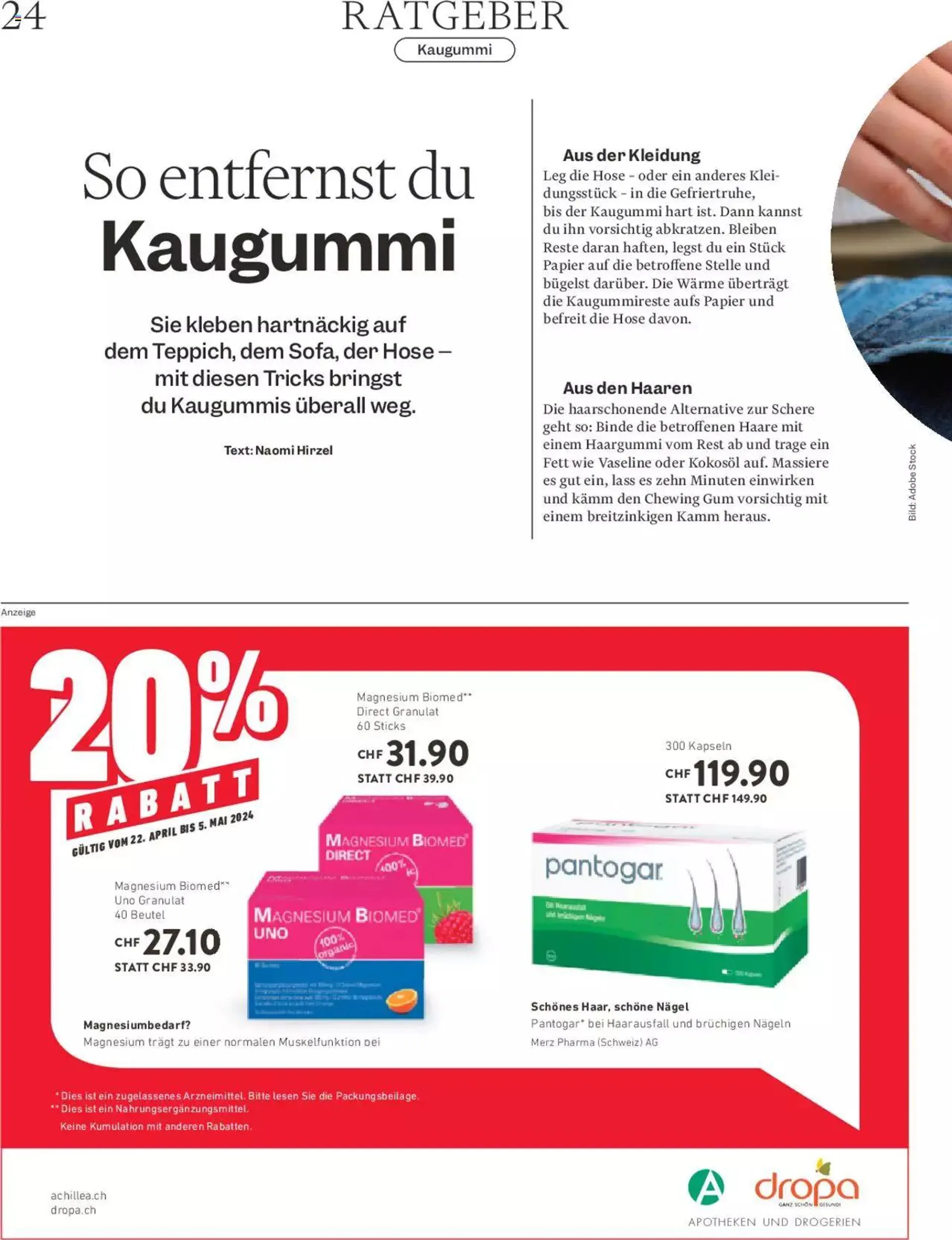 Migros - Magazin von 23. April bis 29. April 2024 - Prospekt seite  24