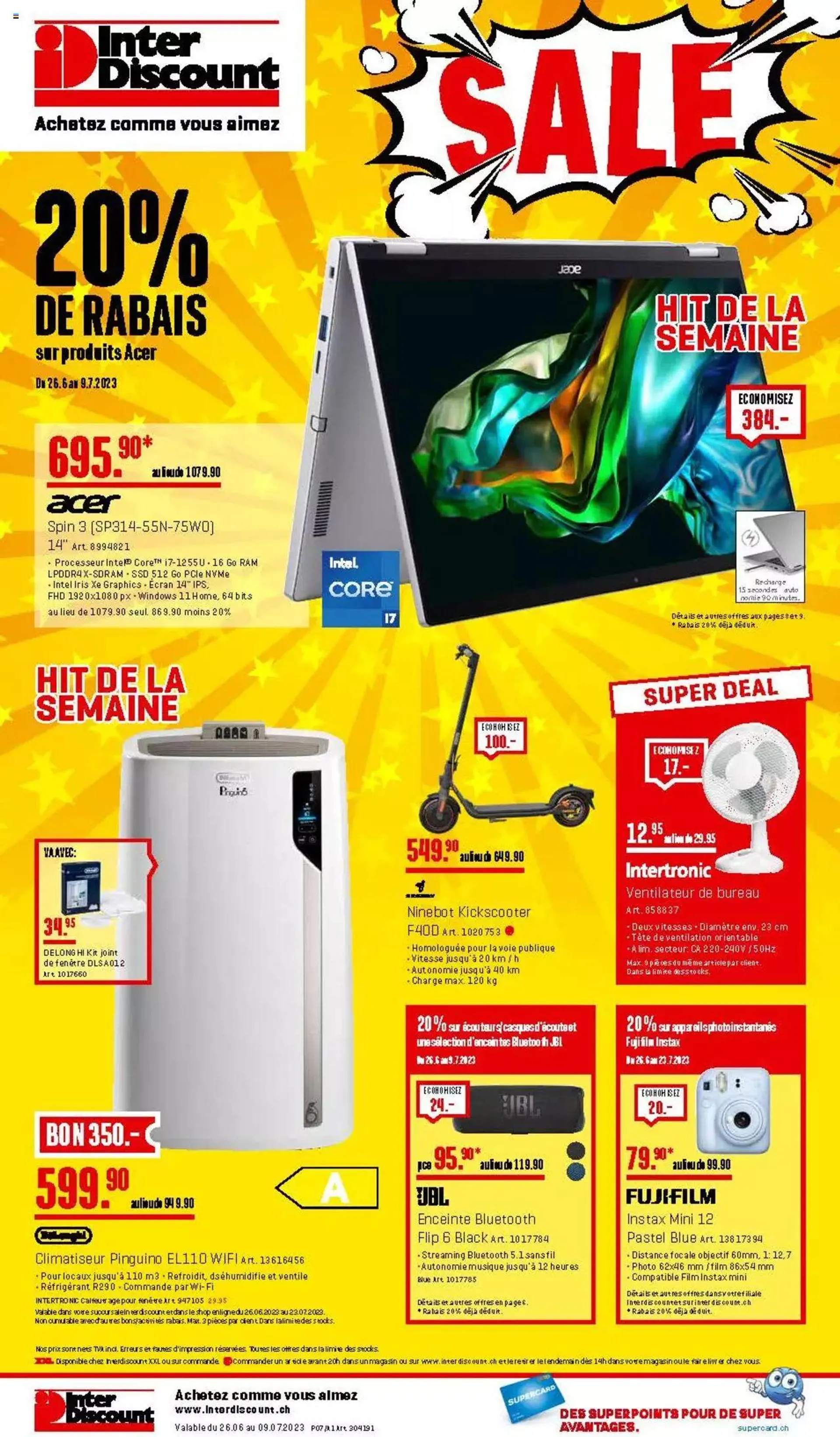 Interdiscount Aktionen FR von 26. Juni bis 31. Dezember 2023 - Prospekt seite  20