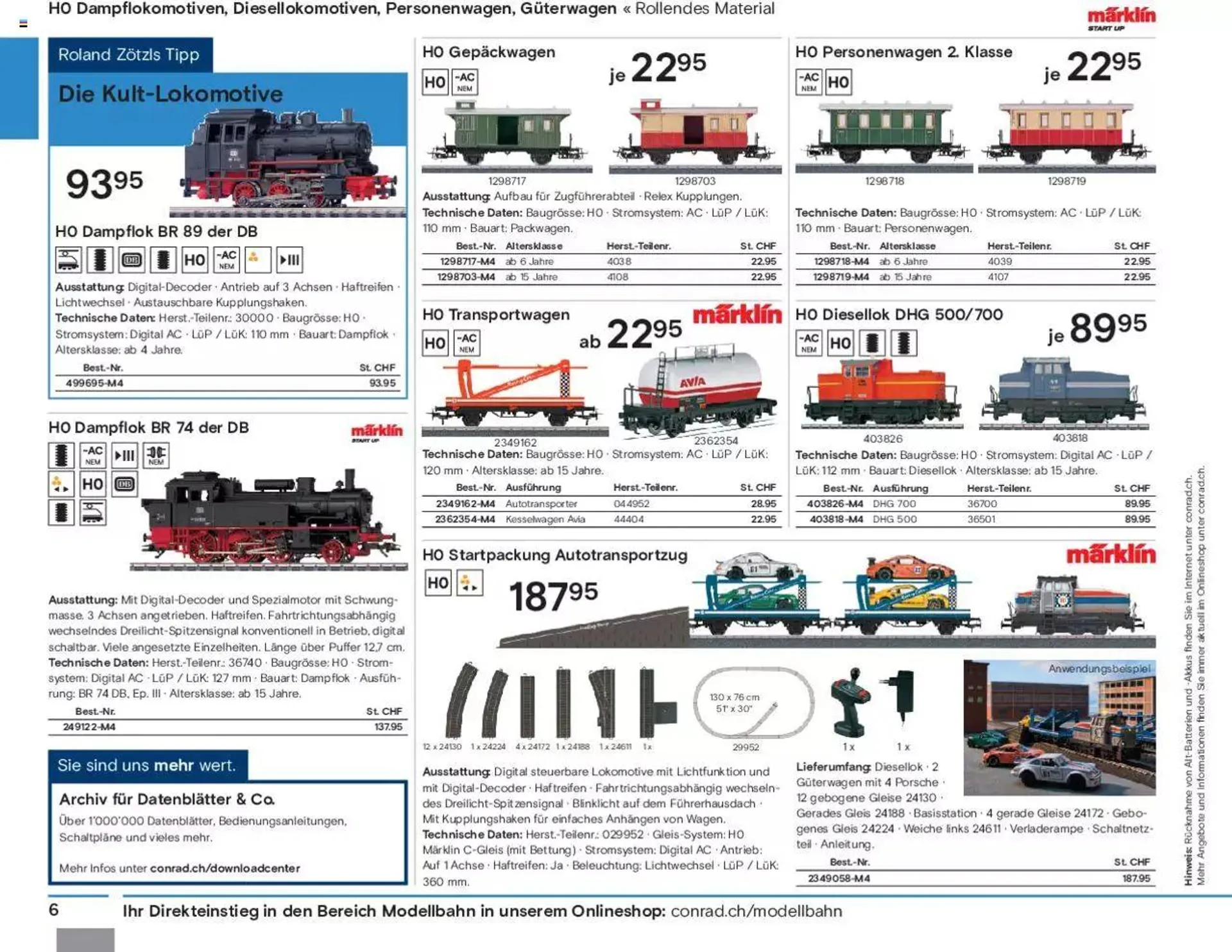 Conrad Modellbahn Katalog 2023/24 von 5. September bis 31. Dezember 2023 - Prospekt seite  8