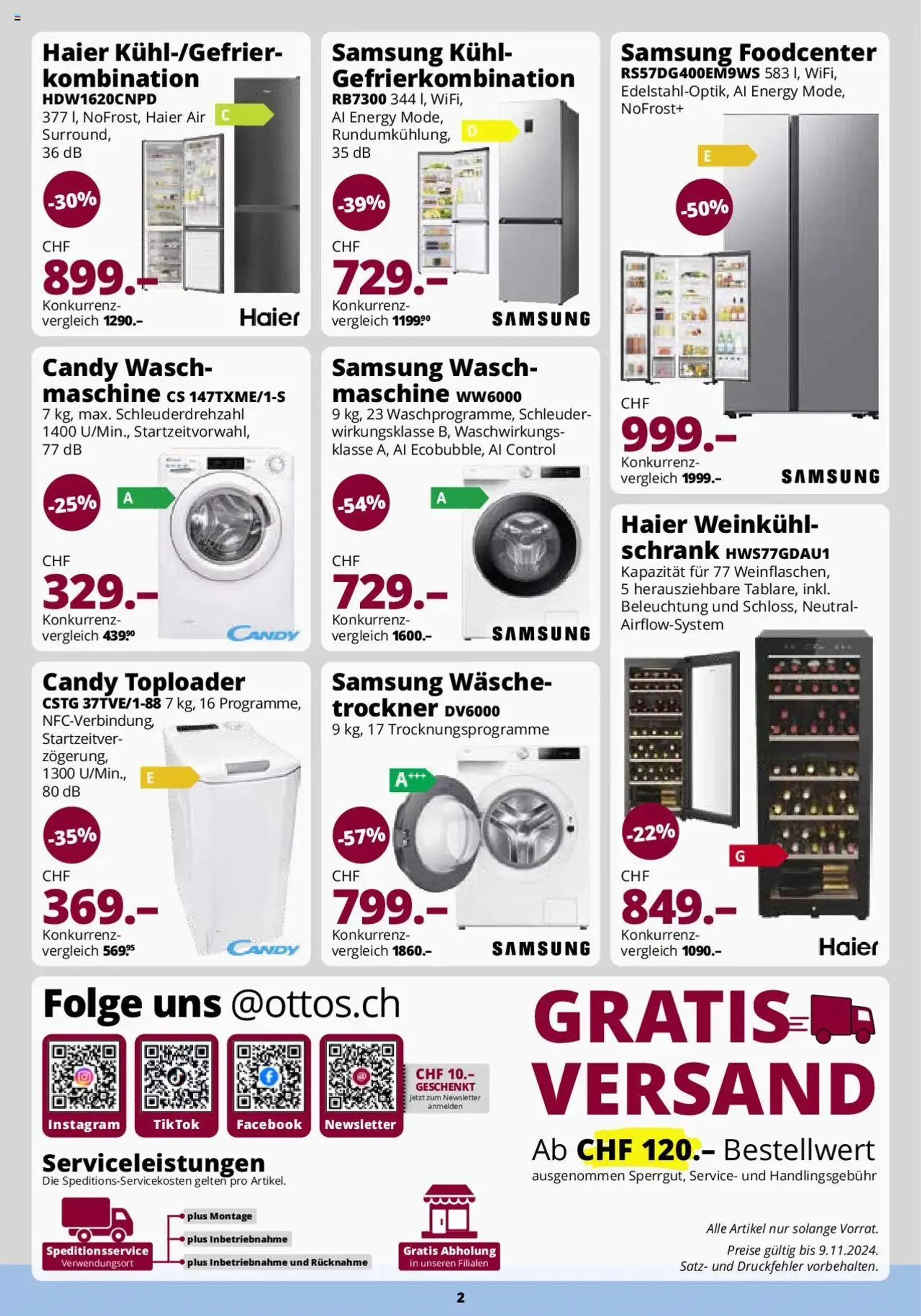 Otto's Katalog Oktober von 12. Oktober bis 31. Dezember 2024 - Prospekt seite  2