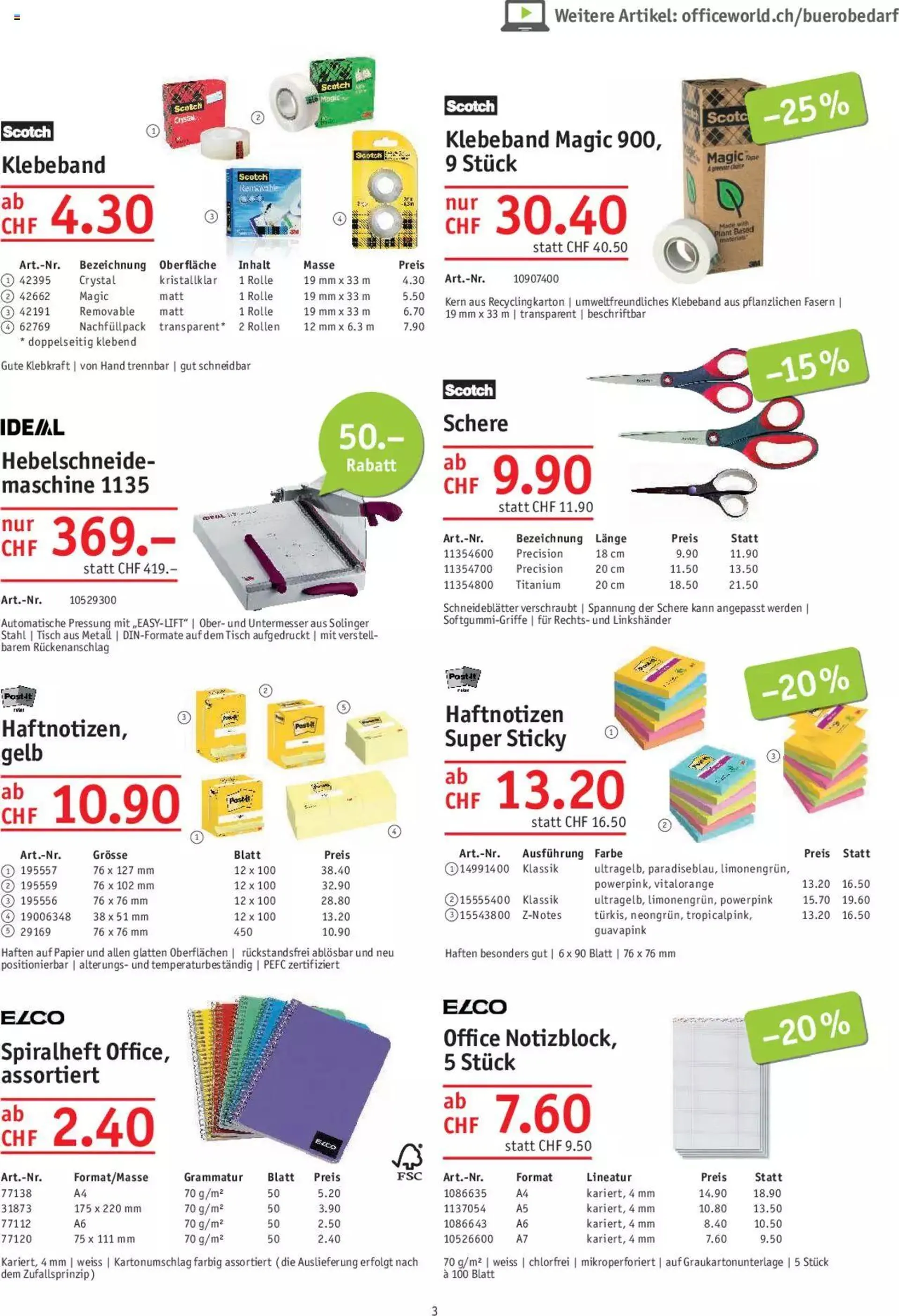 Office World Aktionen von 29. Juni bis 23. August 2023 - Prospekt seite  3