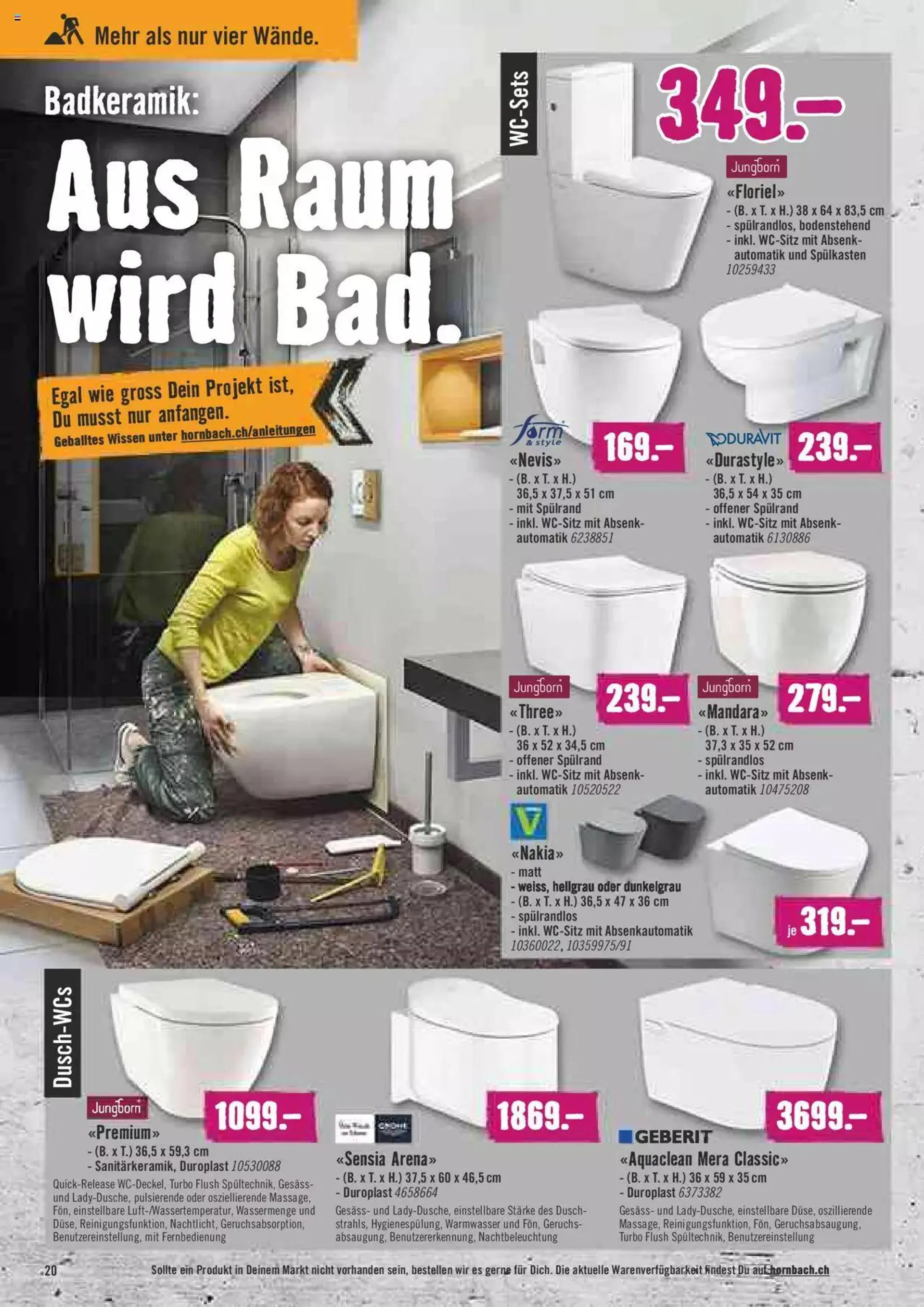 Hornbach Aktionen von 20. September bis 16. Oktober 2023 - Prospekt seite  20