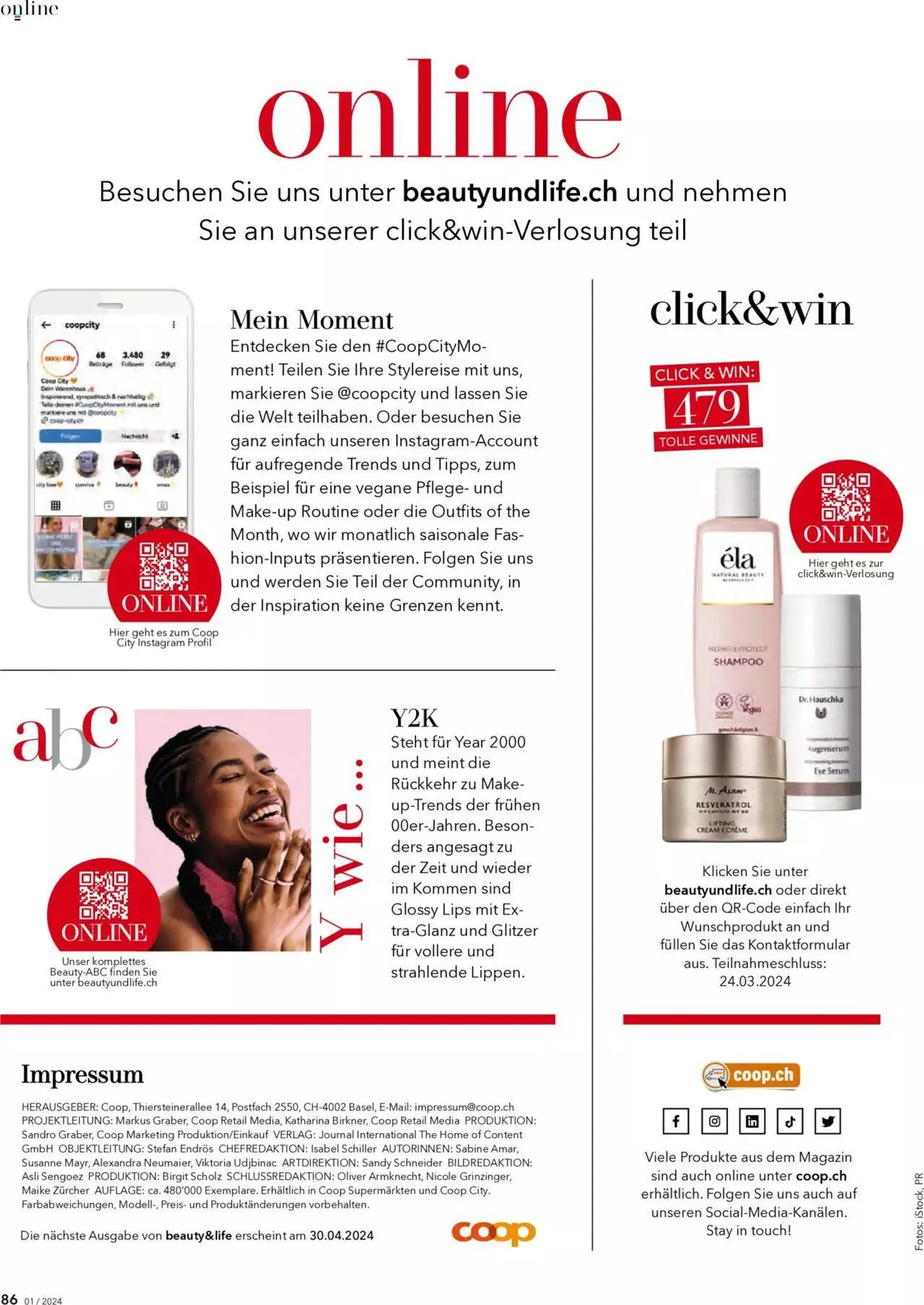 Coop Aktionen Beauty & Life von 27. Februar bis 31. Dezember 2024 - Prospekt seite  86