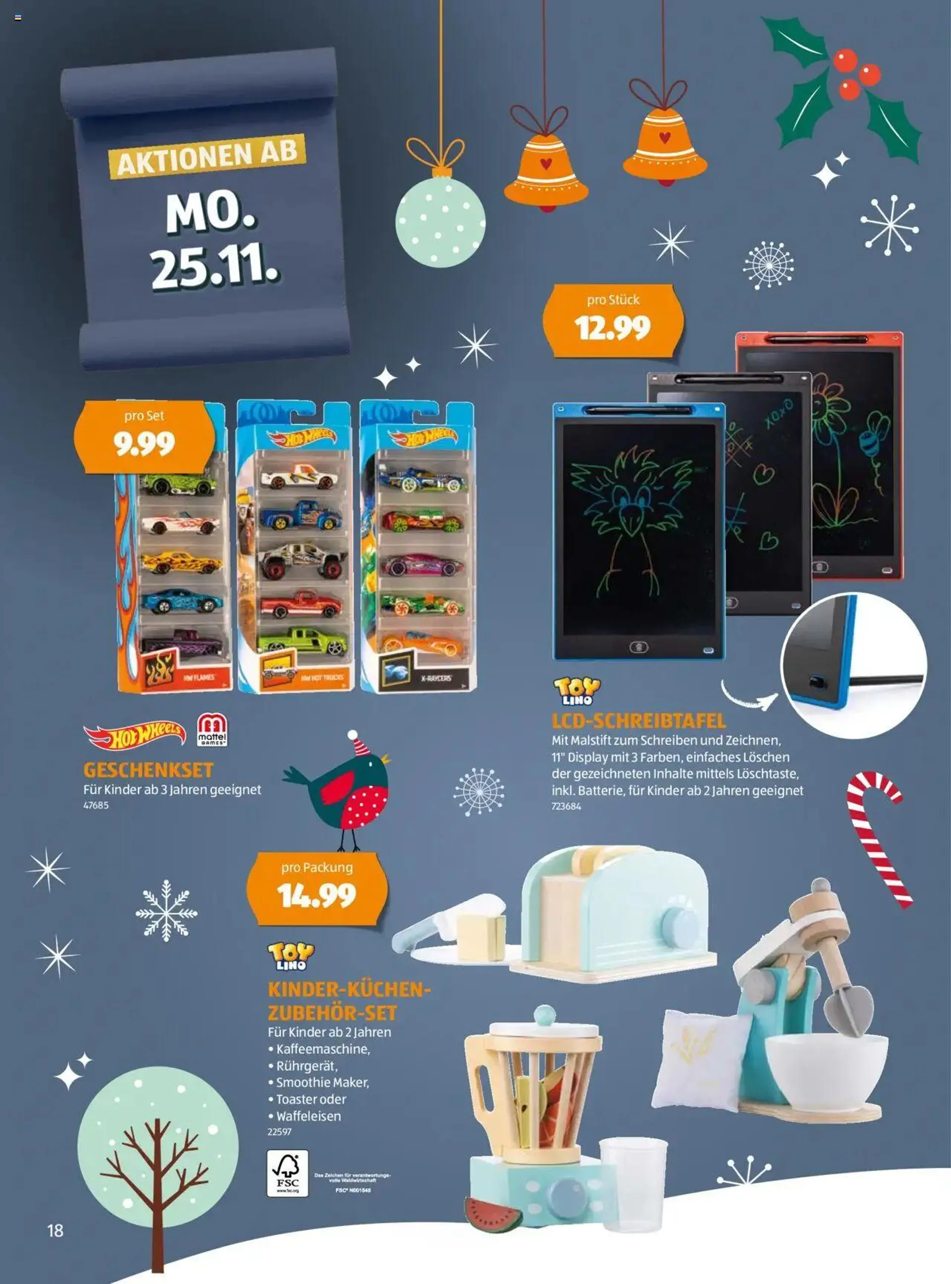 Aldi Aktionen Magische Geschenkideen von 28. Oktober bis 31. Dezember 2024 - Prospekt seite  18