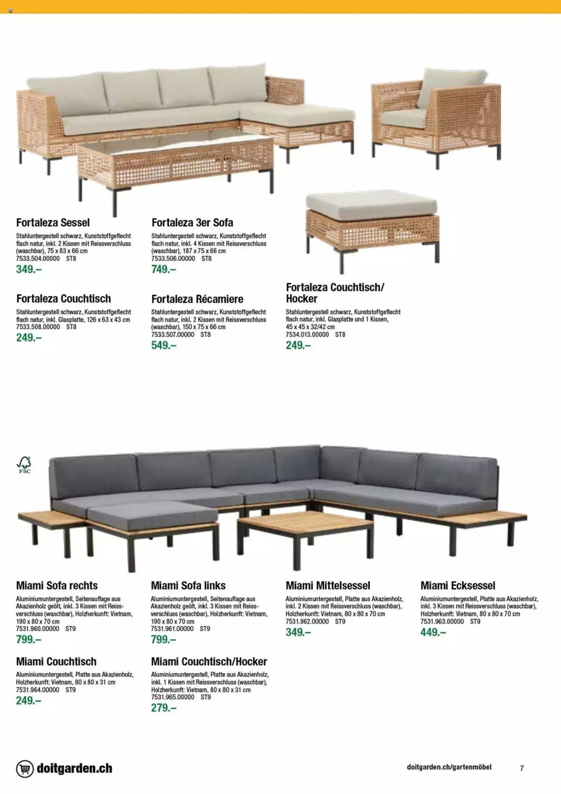 DO IT+GARDEN MIGROS - Gartenmoebel von 9. Februar bis 31. Dezember 2023 - Prospekt seite  7