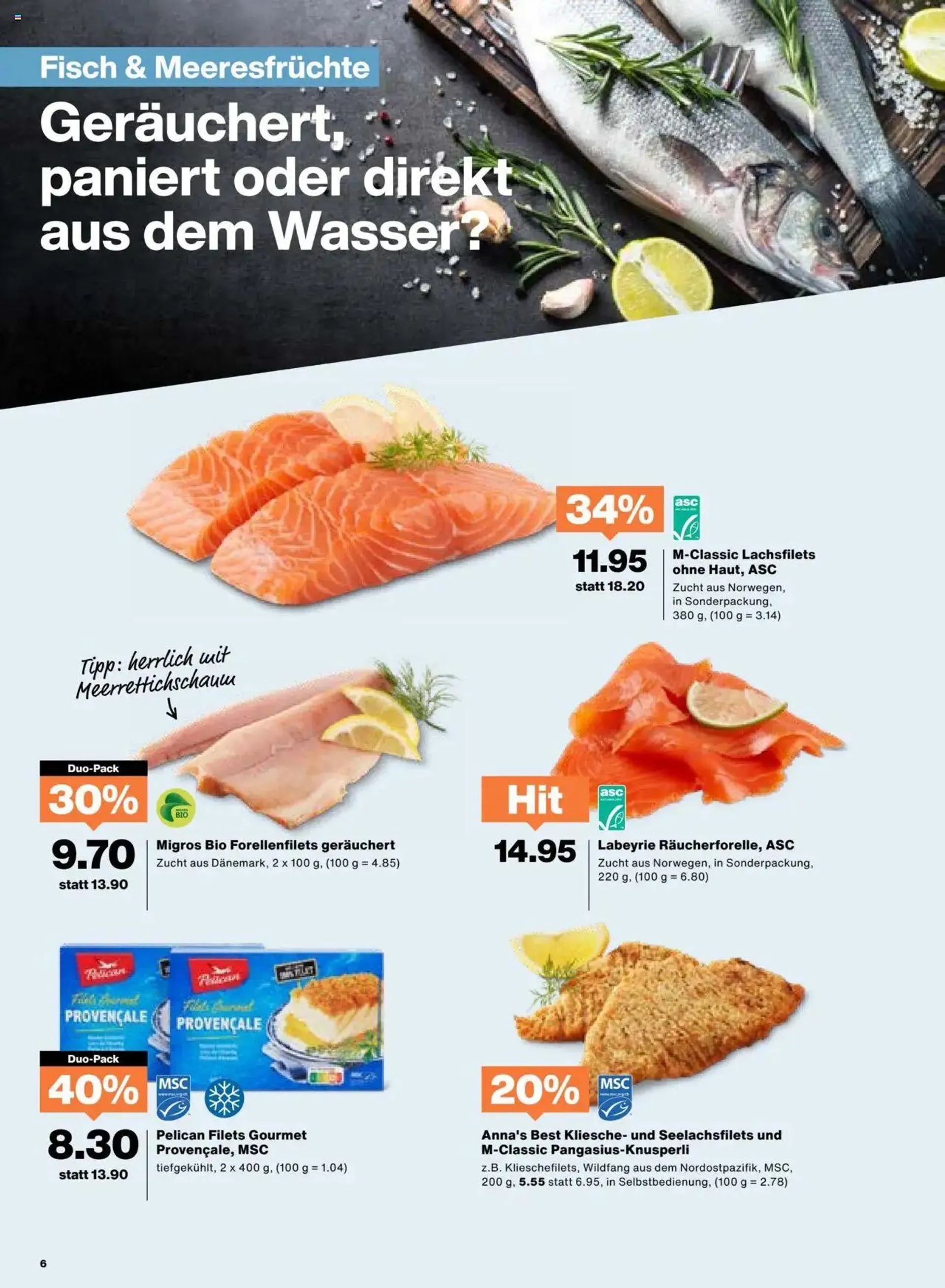 Migros Aktionen von 15. Oktober bis 21. Oktober 2024 - Prospekt seite  6