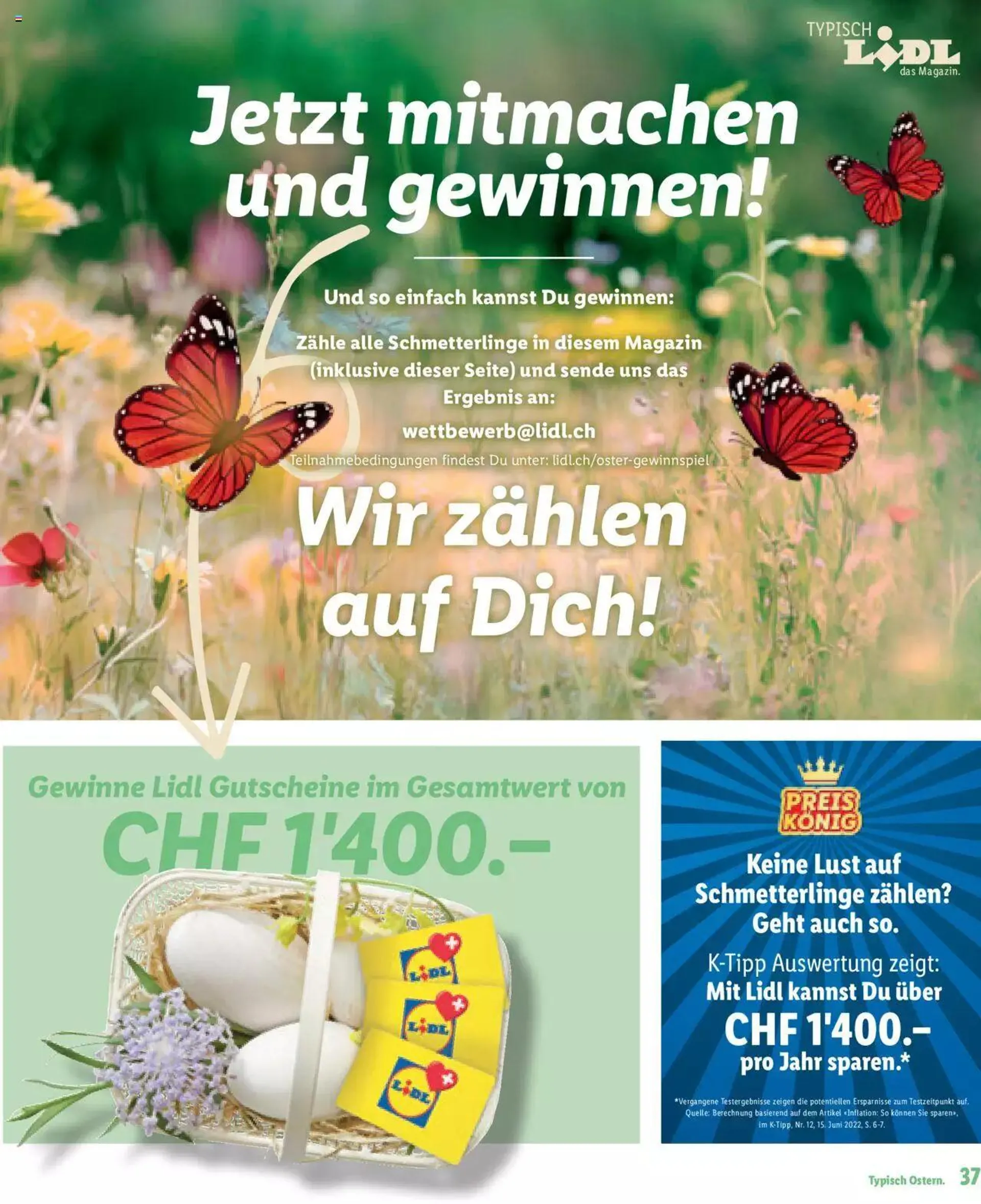 Lidl - Ostern von 2. März bis 31. Dezember 2023 - Prospekt seite  37