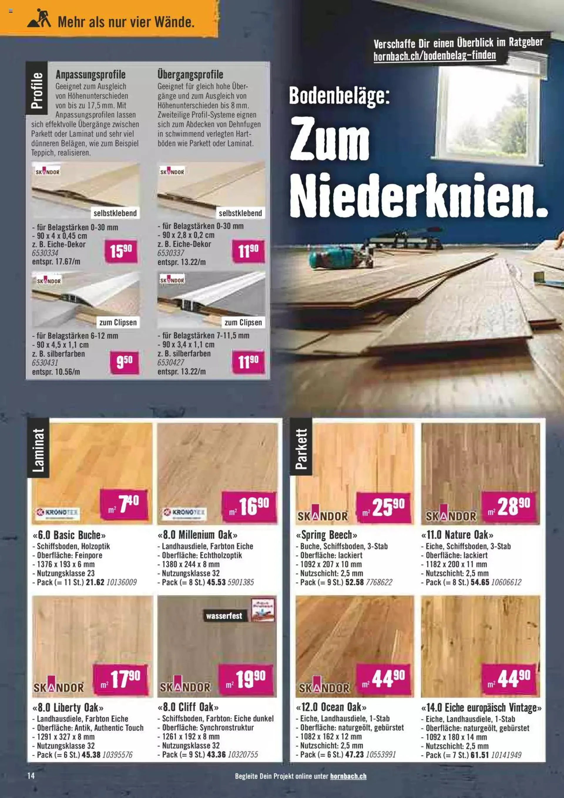Hornbach Aktionen von 20. September bis 16. Oktober 2023 - Prospekt seite  14