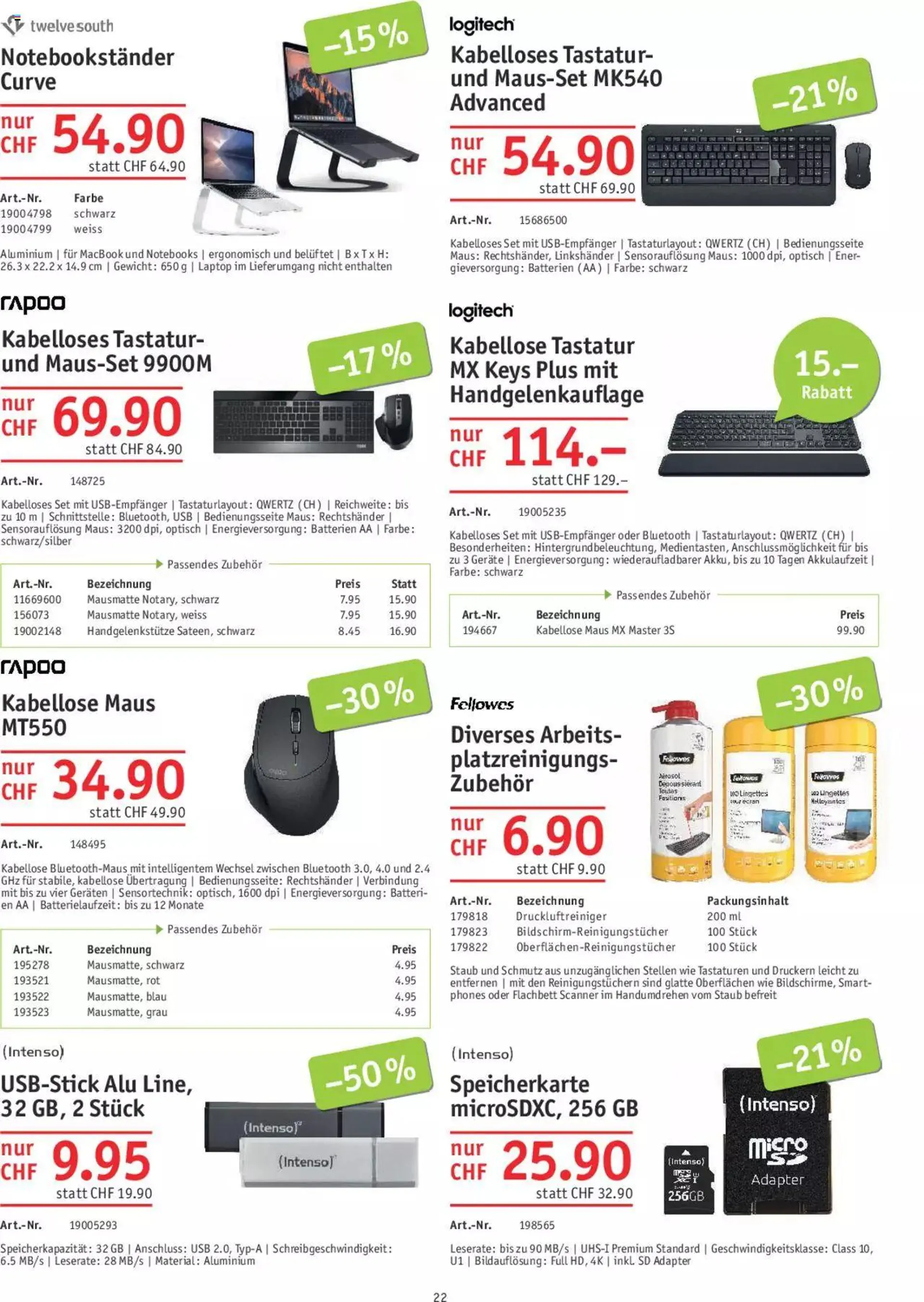 Office World Aktionen von 26. Oktober bis 29. November 2023 - Prospekt seite  22
