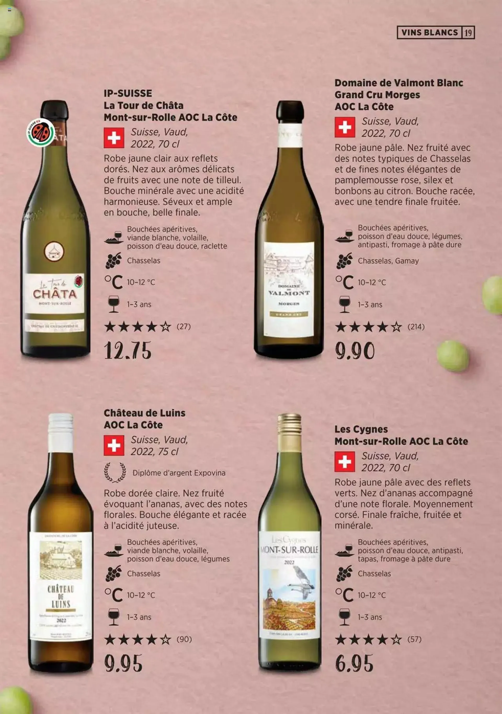 Denner Guide des vins 2023 /2024 FR von 11. September bis 31. Dezember 2023 - Prospekt seite  19
