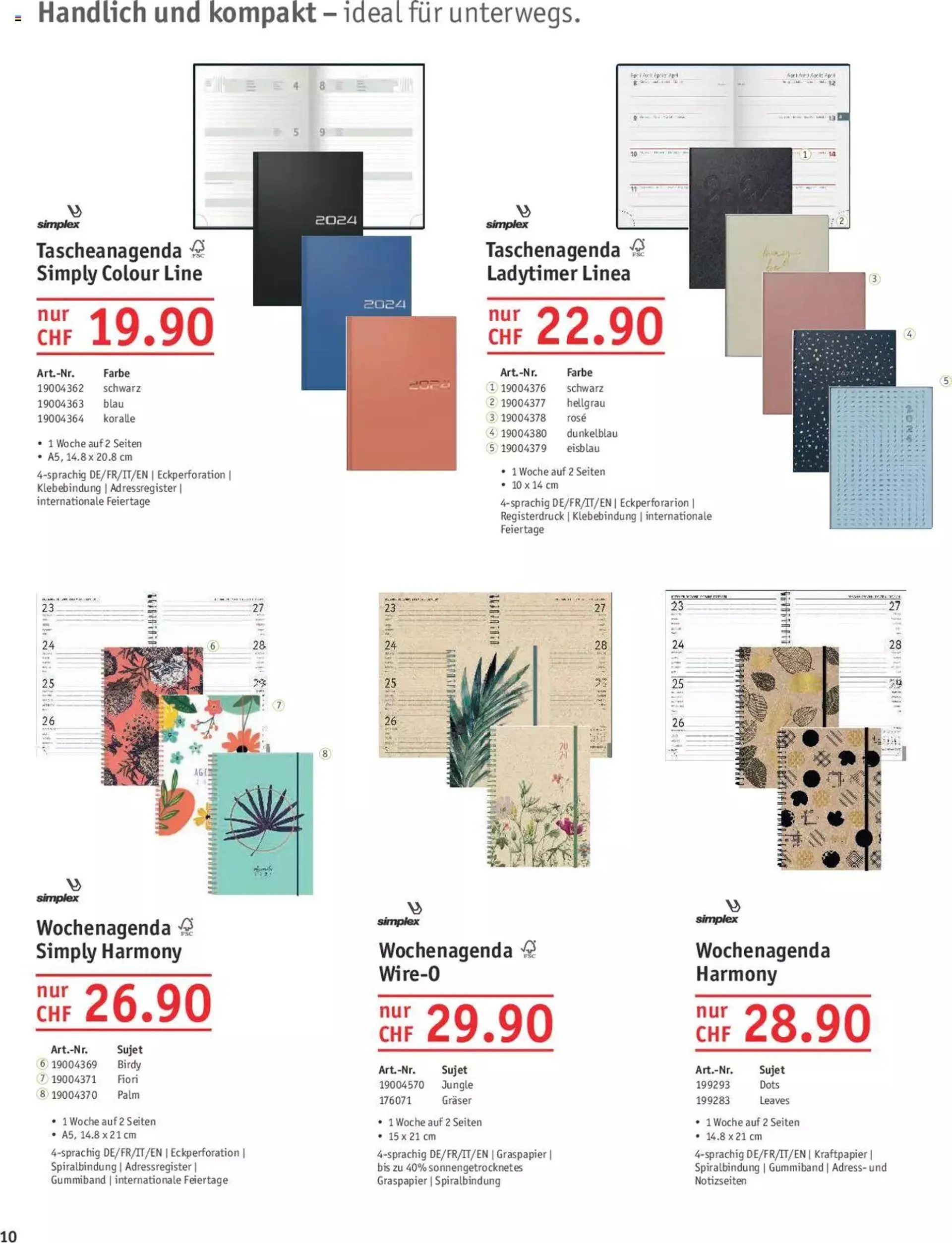 Office World Aktionen Agenden & Kalender von 27. September bis 31. Dezember 2023 - Prospekt seite  10