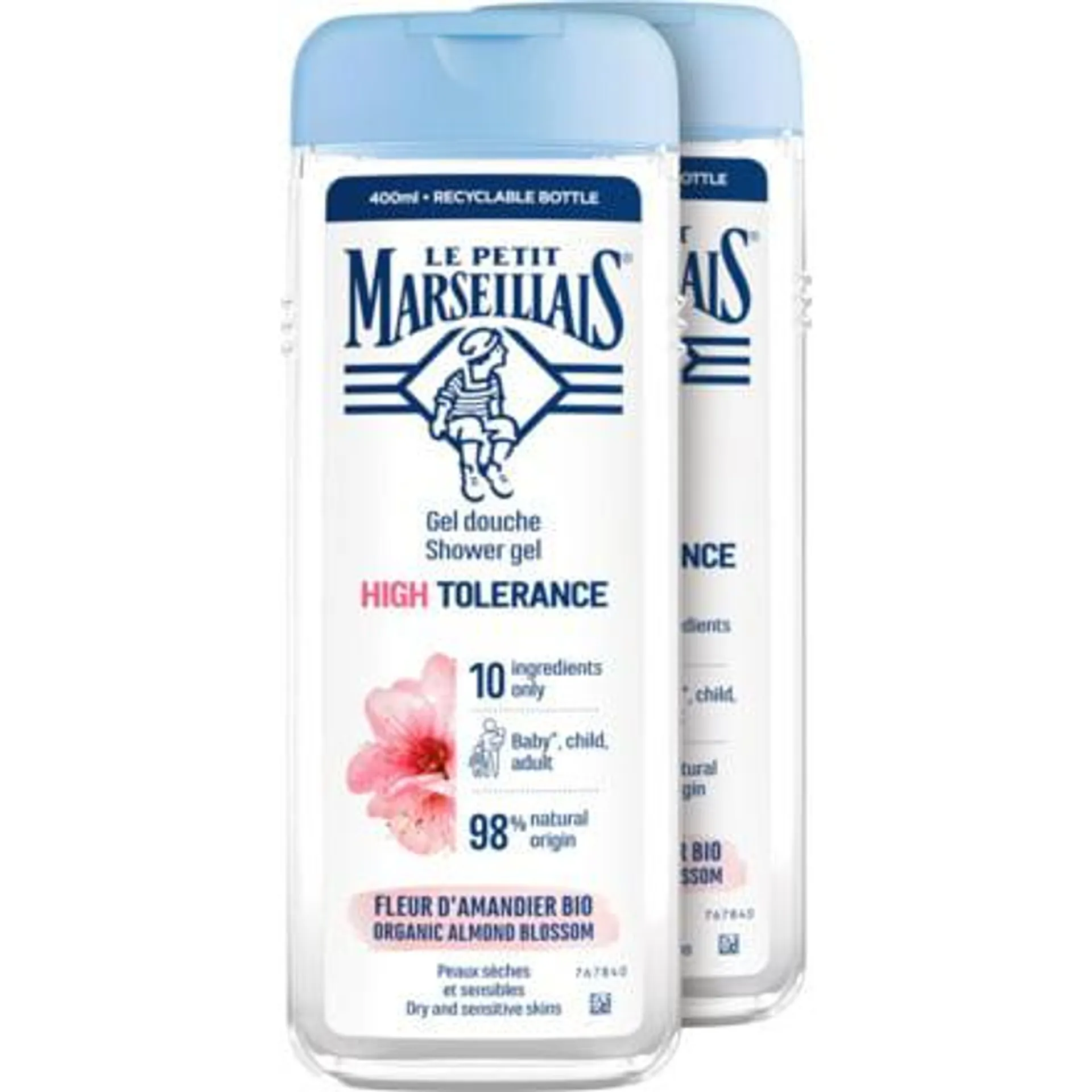 Le petit Marseillais sensitiv Duschgel Mandelblüte 2 x 400 ml