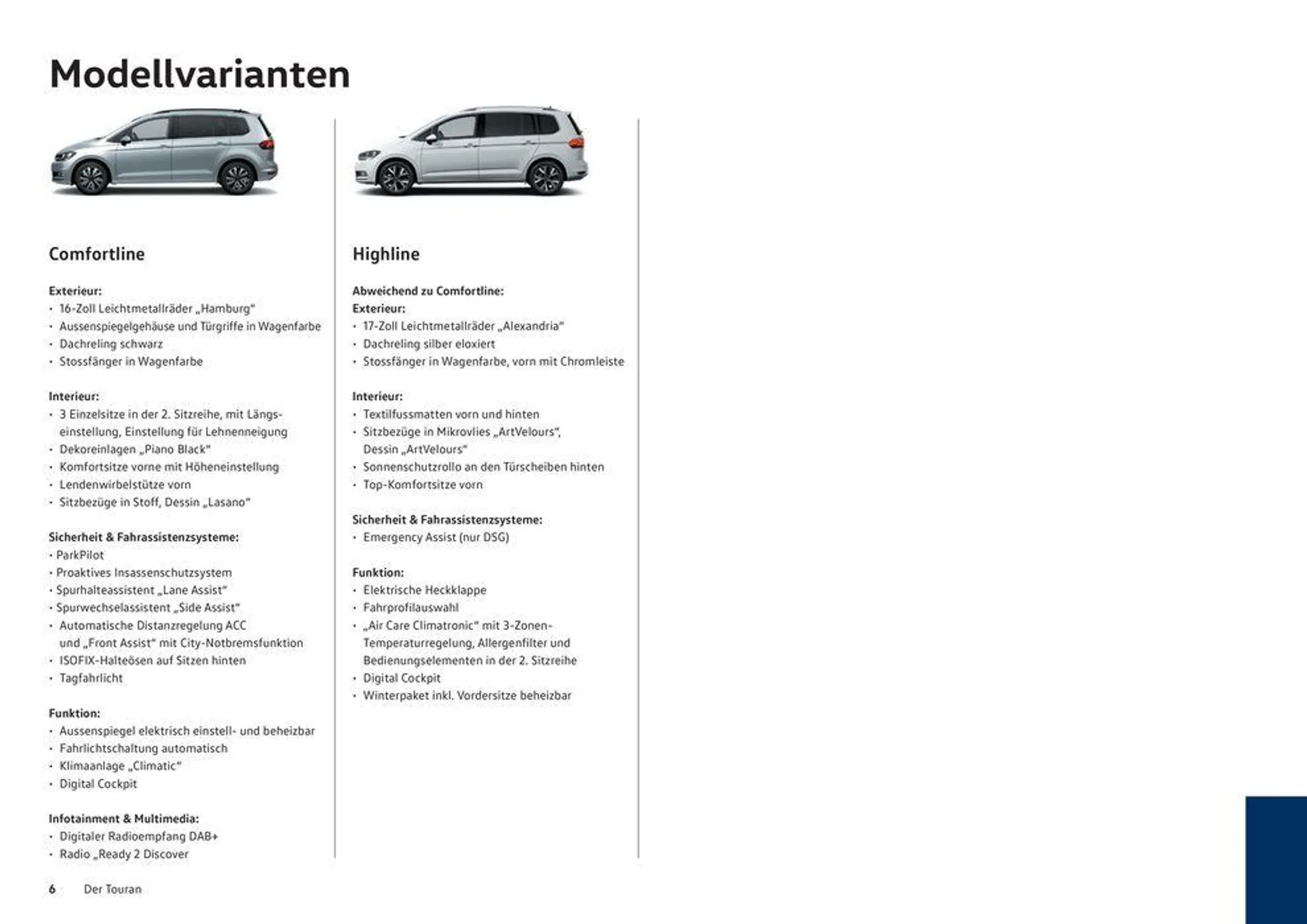 Der Neue Touran von 16. Januar bis 31. Dezember 2024 - Prospekt seite  6