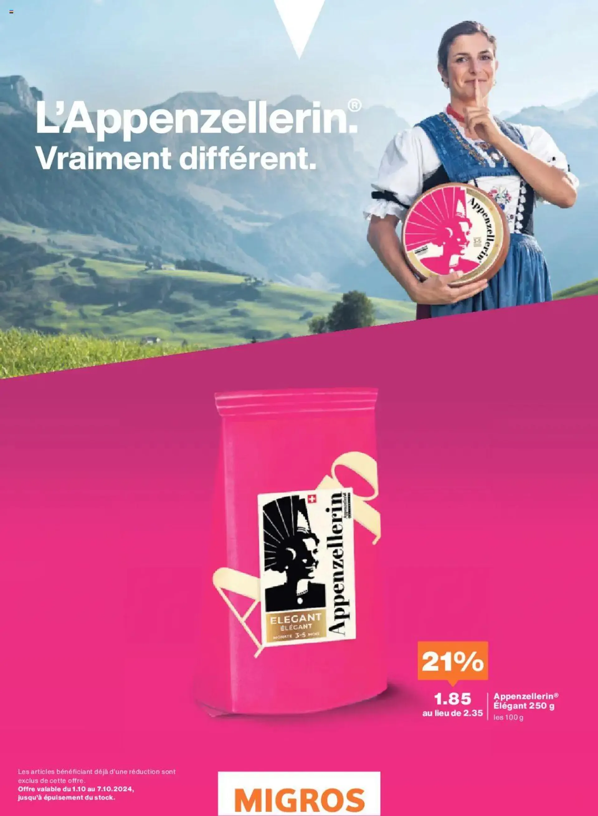 Migros - Magazin FR von 30. September bis 6. Oktober 2024 - Prospekt seite  70