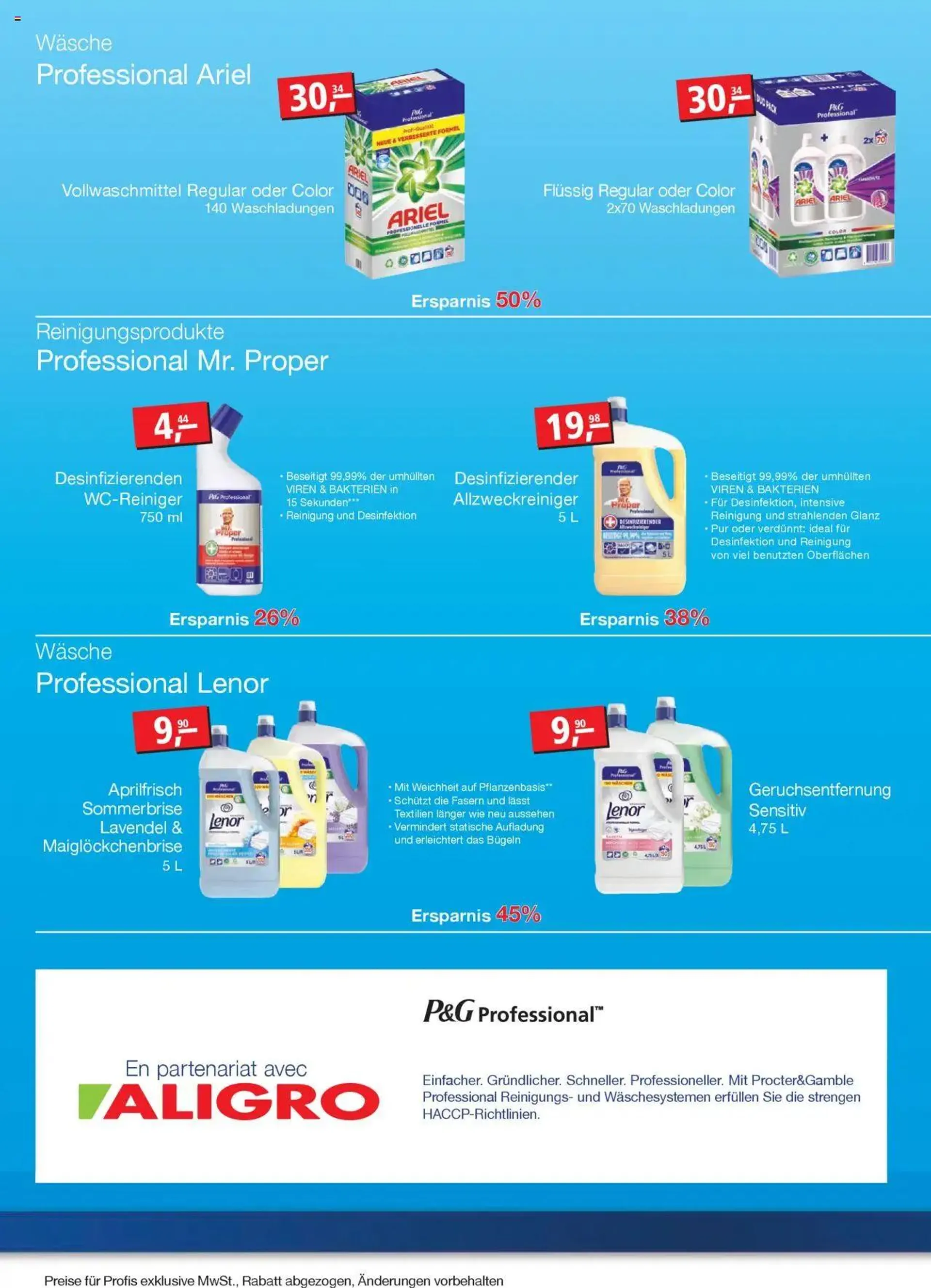 Aligro Aktionen P&G - 1