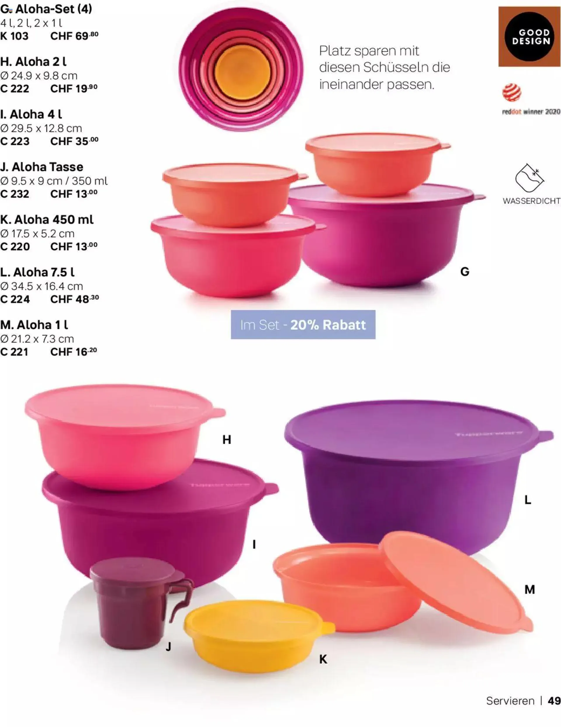 Tupperware Aktionen Herbst / Winter 2023 von 1. November bis 31. Dezember 2023 - Prospekt seite  49