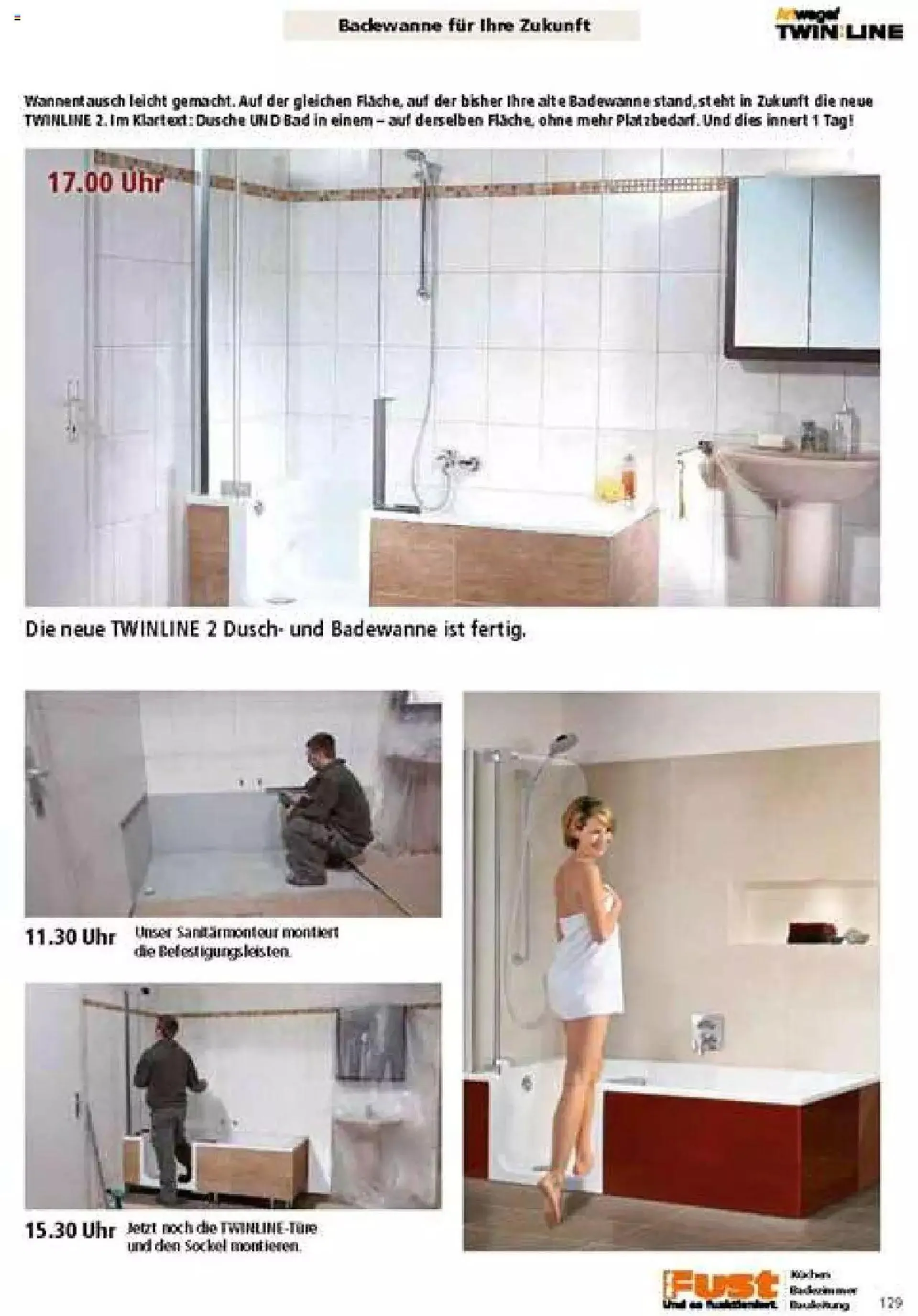 Fust Badezimmermagazin von 17. April bis 31. Dezember 2023 - Prospekt seite  129