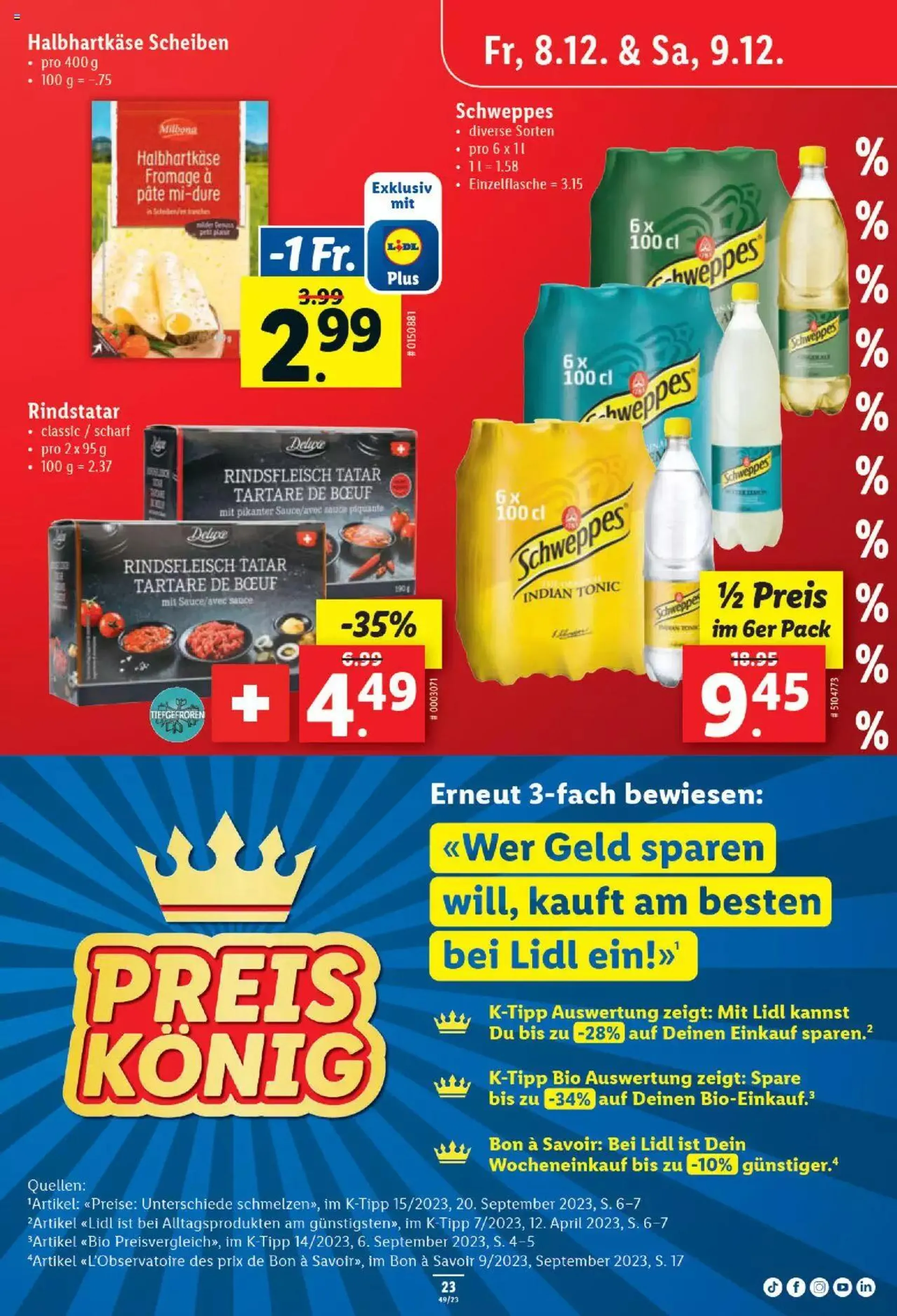 Lidl Aktionen von 7. Dezember bis 13. Dezember 2023 - Prospekt seite  23