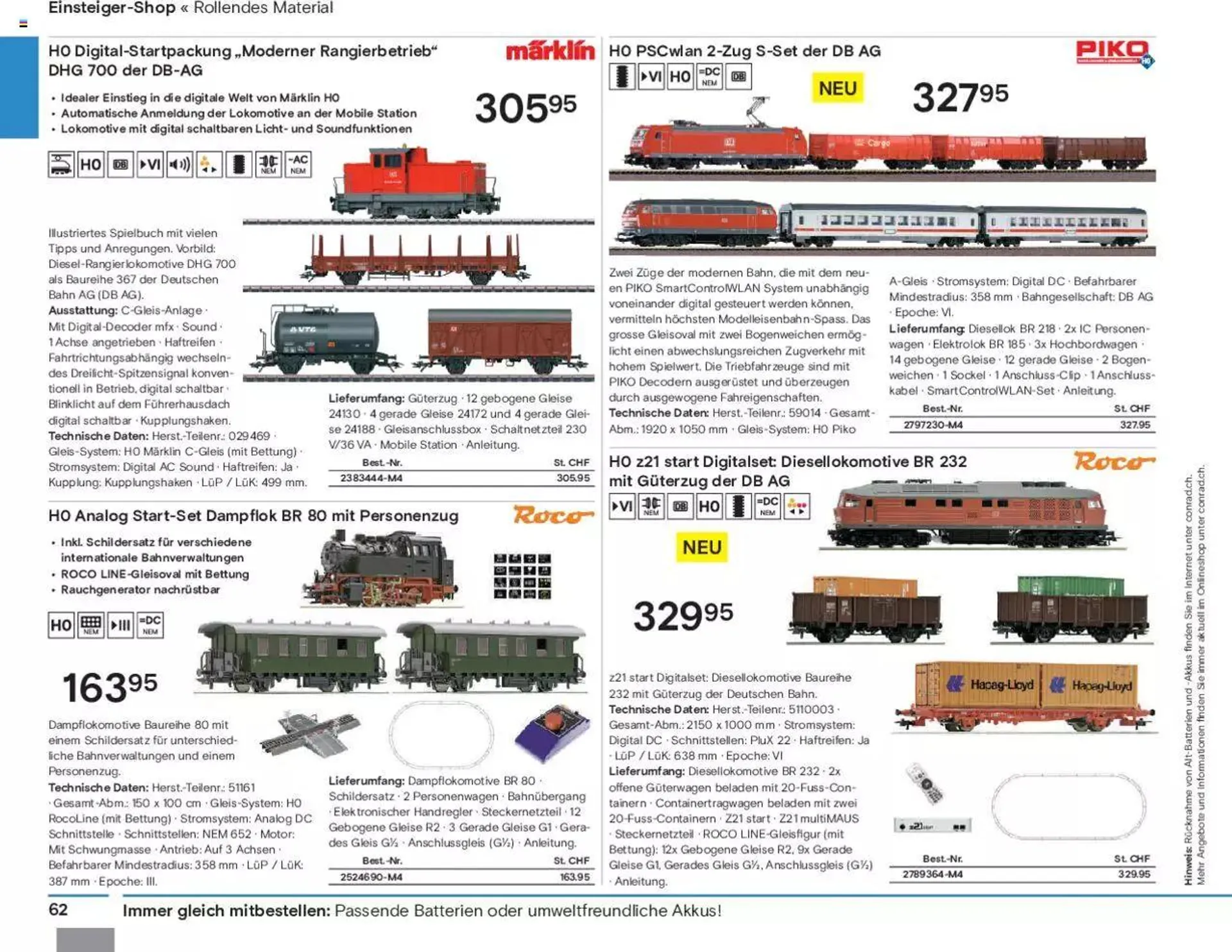 Conrad Modellbahn Katalog 2023/24 von 5. September bis 31. Dezember 2023 - Prospekt seite  64