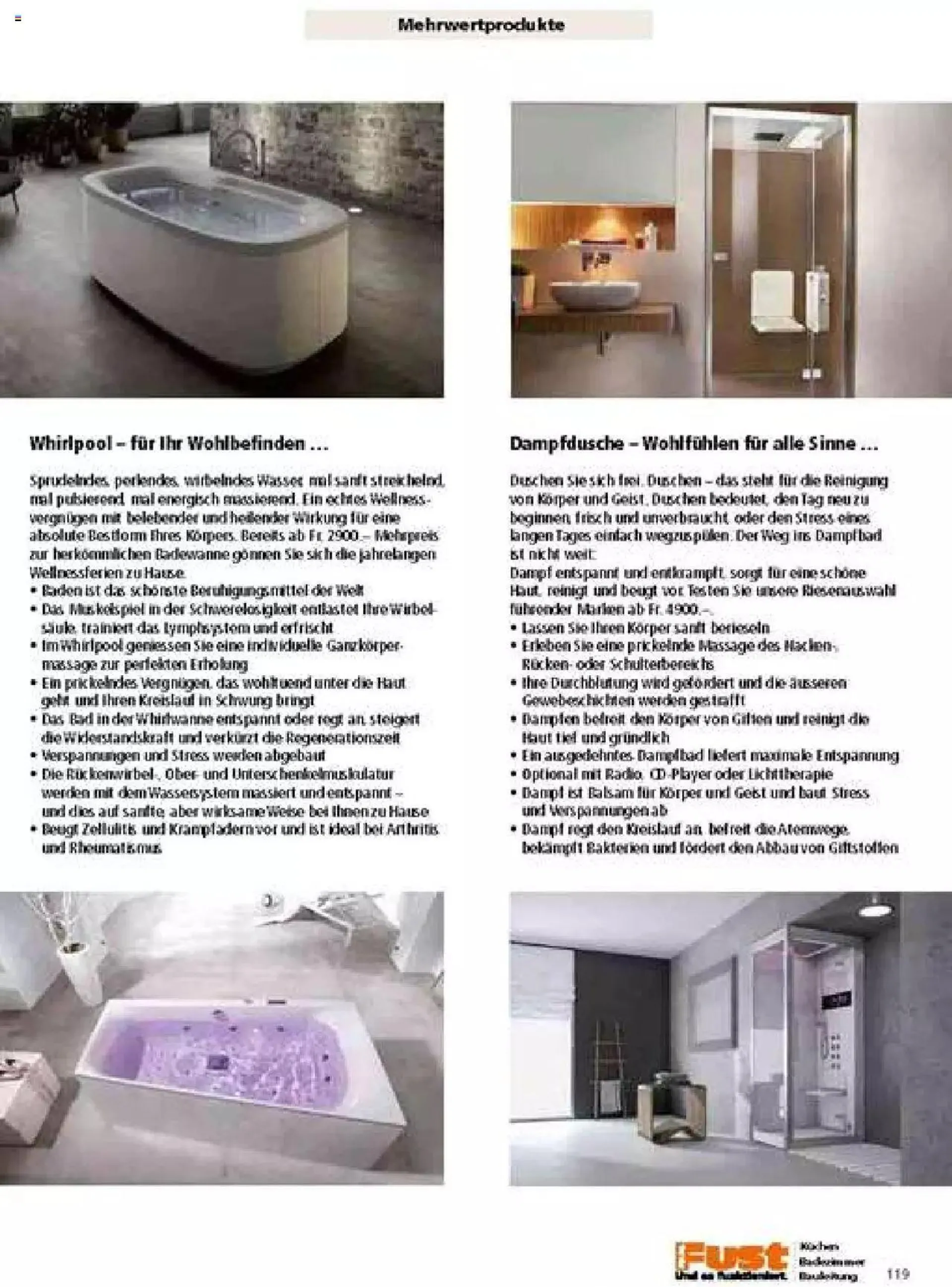 Fust Badezimmermagazin von 17. April bis 31. Dezember 2023 - Prospekt seite  119