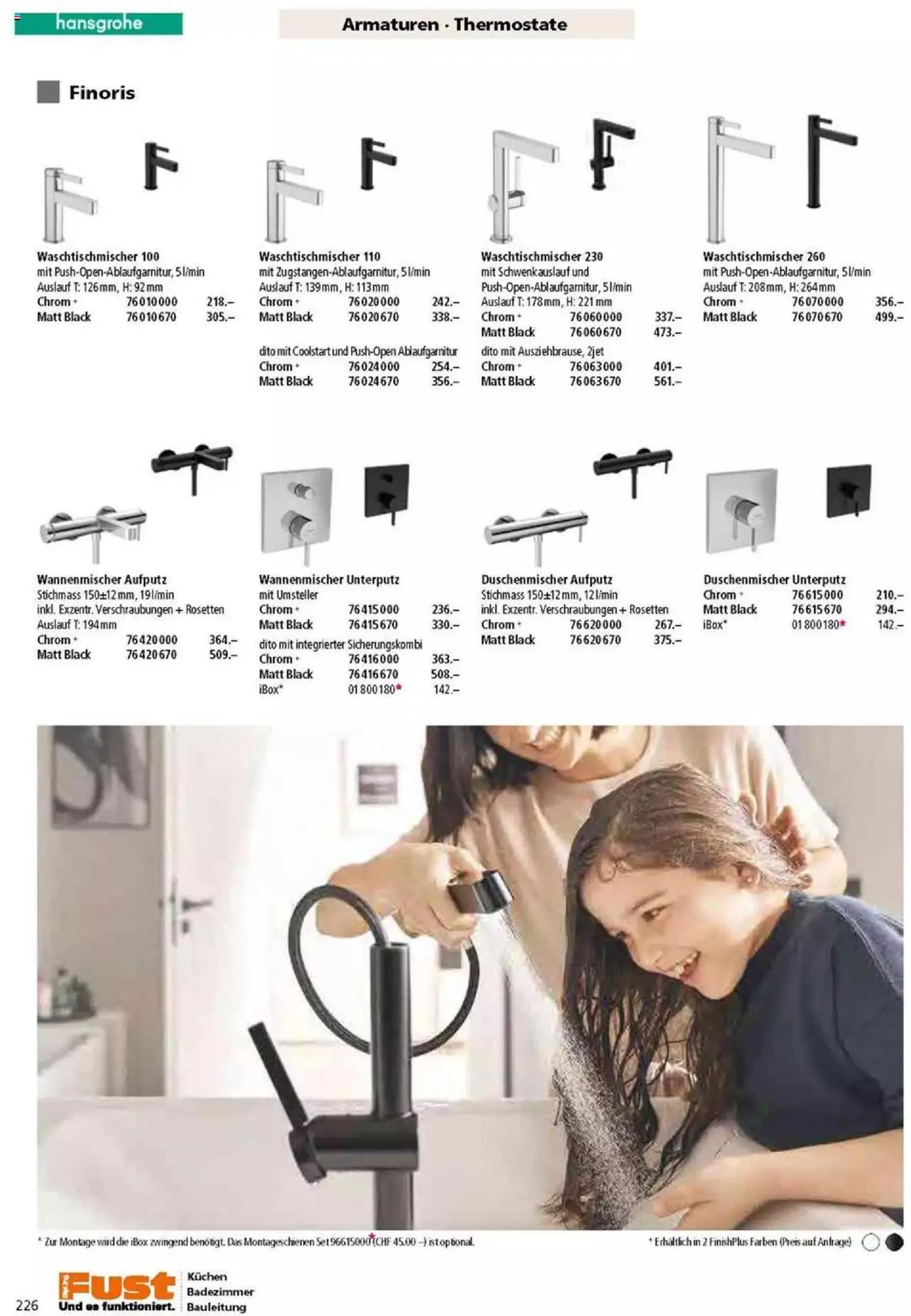 Fust Badezimmermagazin von 17. April bis 31. Dezember 2023 - Prospekt seite  226