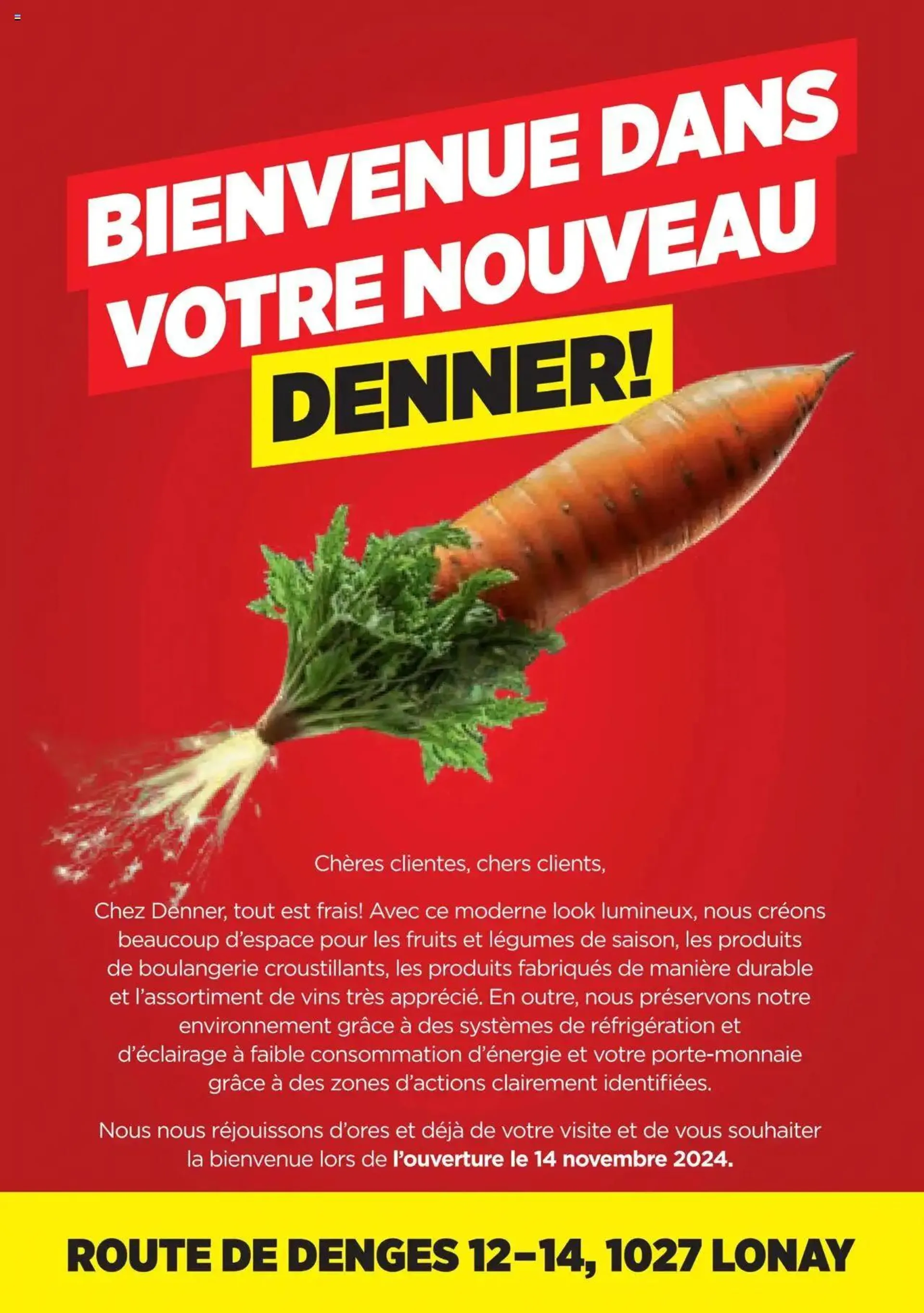 Denner Nos offres pour l’ouverture - 0